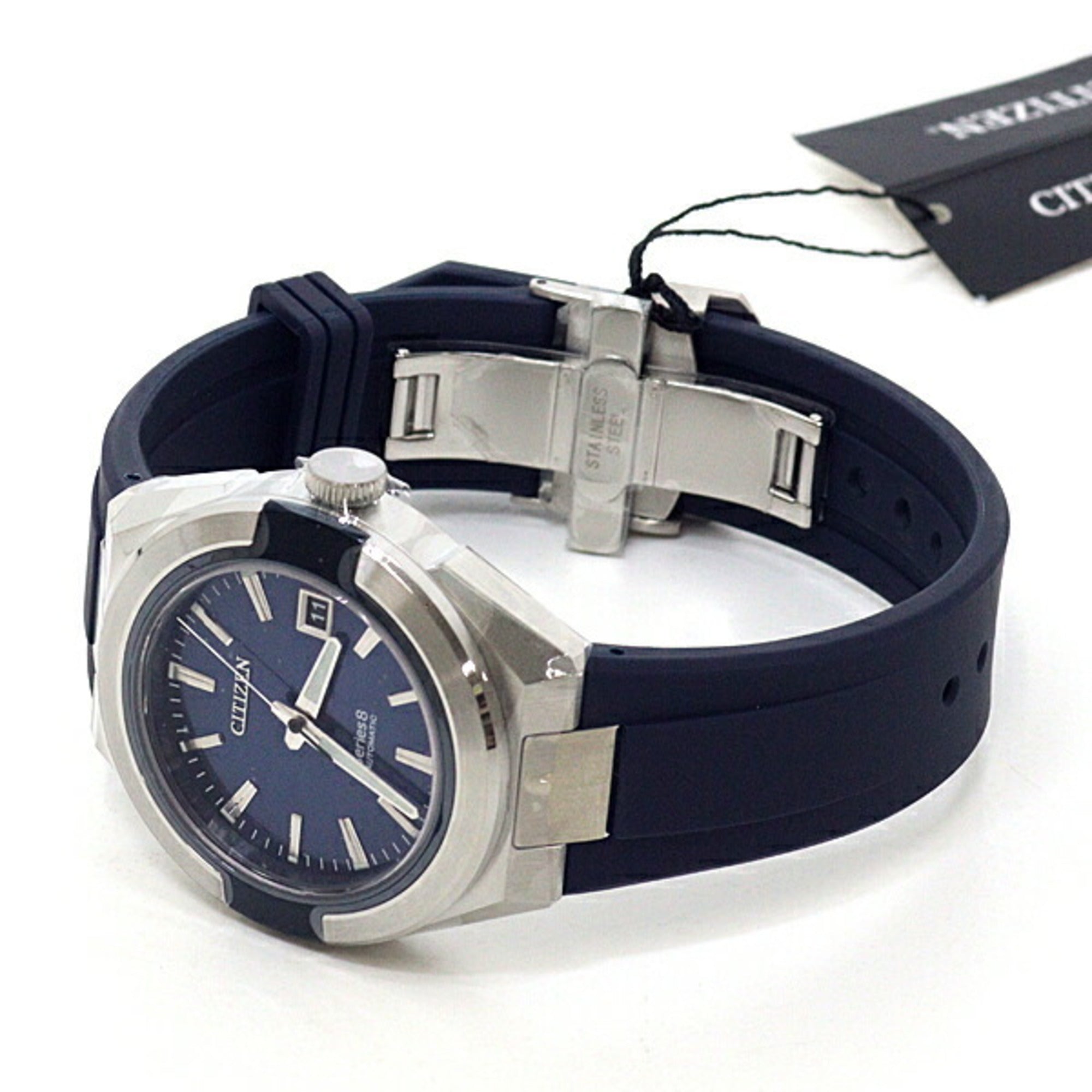 CITIZEN Herrenuhr Serie 8 NA1005-17L, blaues ZifferblattAutomatik unbenutzt