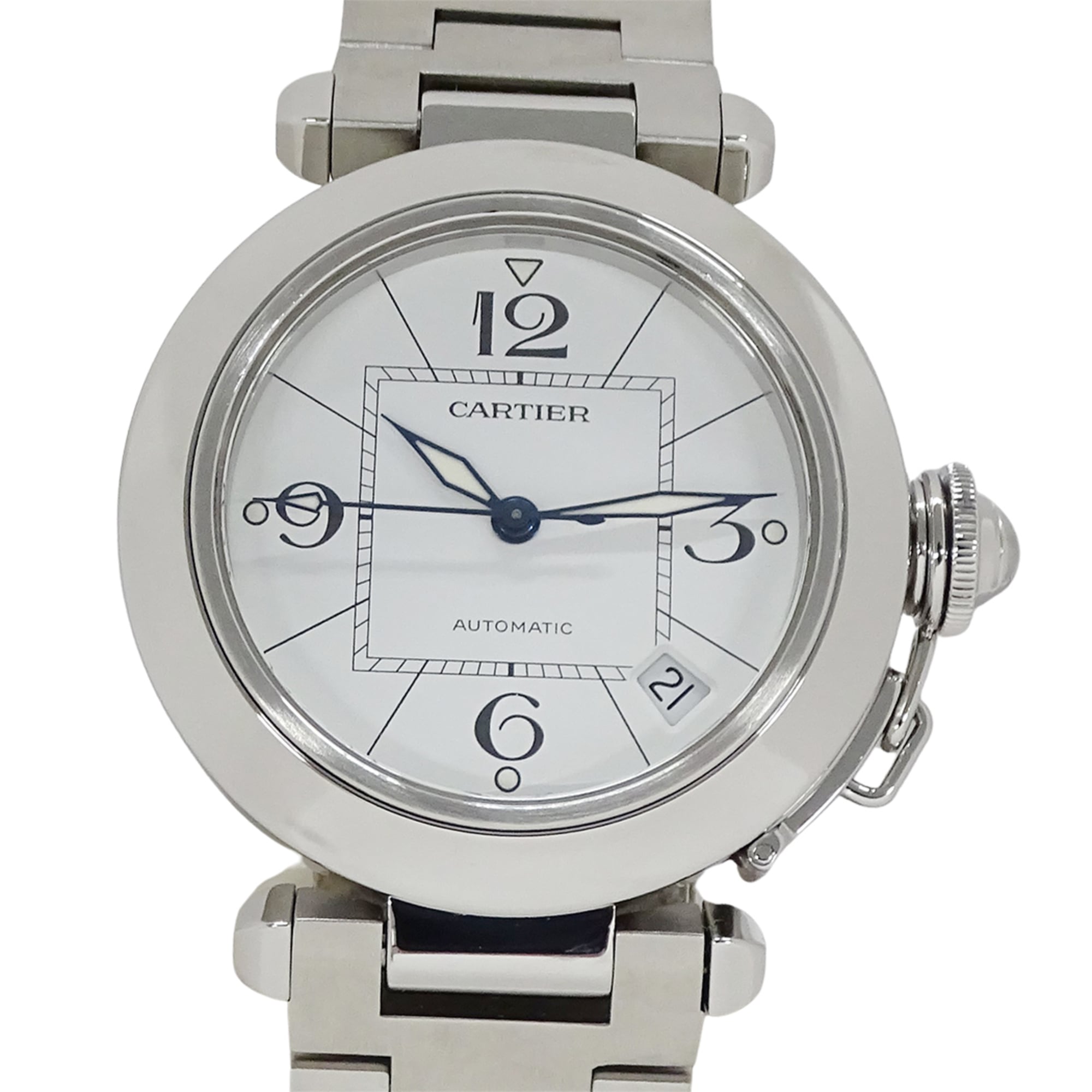 Cartier Pasha W31074M7 White Dial 35mm Watch