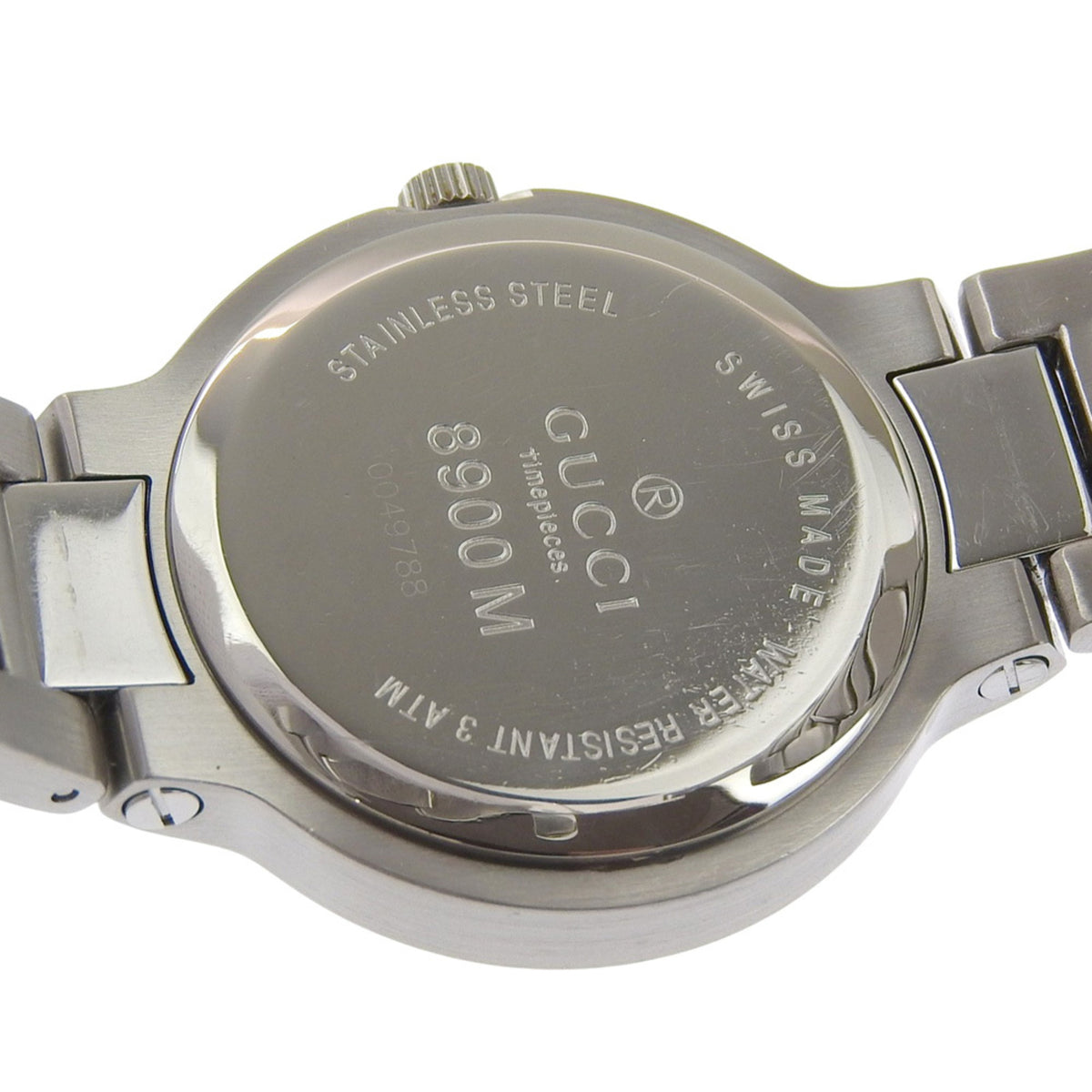 Gucci GUCCI Watch 8900M Stainless Steel Quartz Analog Display Gray Dial Boys' Size