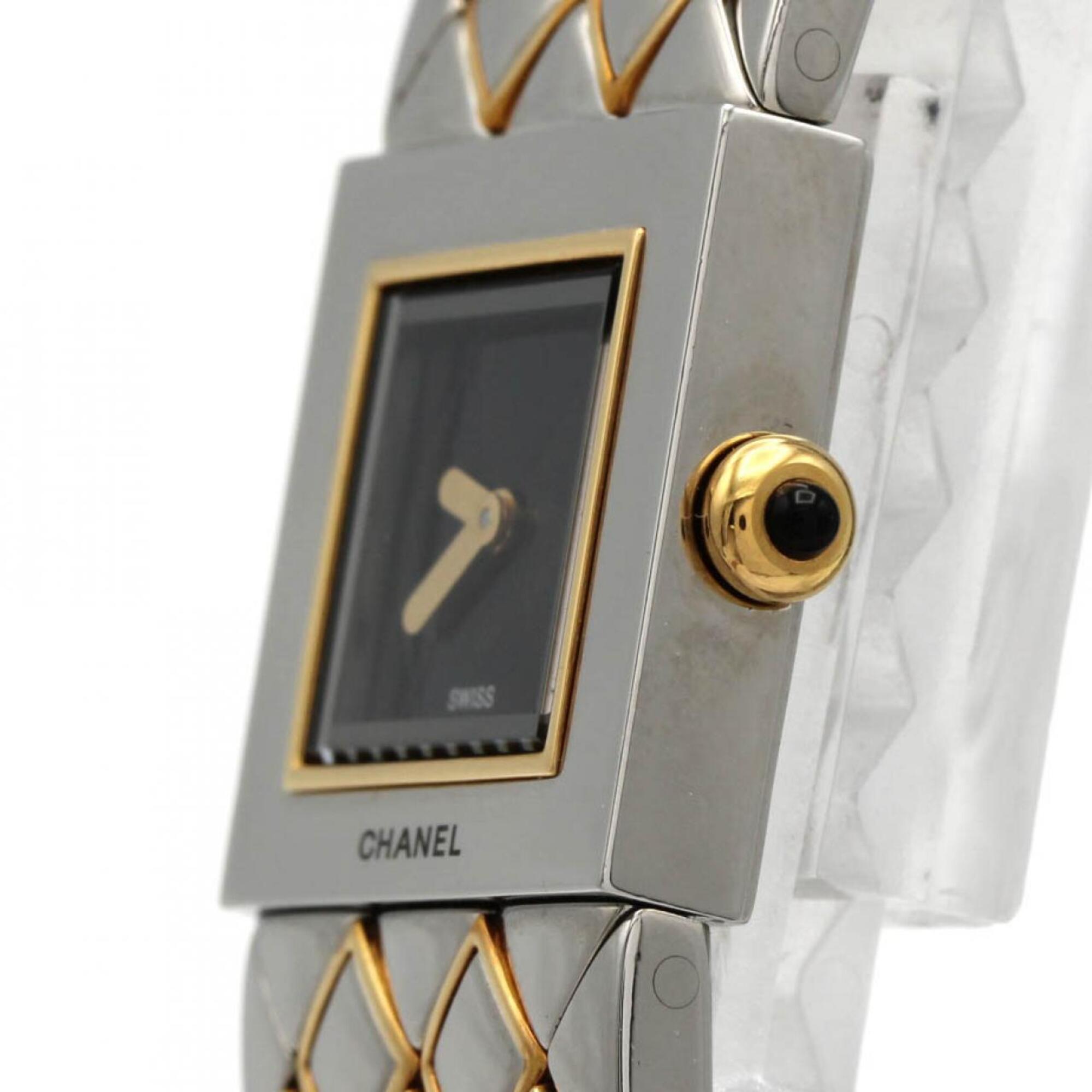 Montre Chanel Matelassé Combination H0475 Noir, cadran de 19 mm