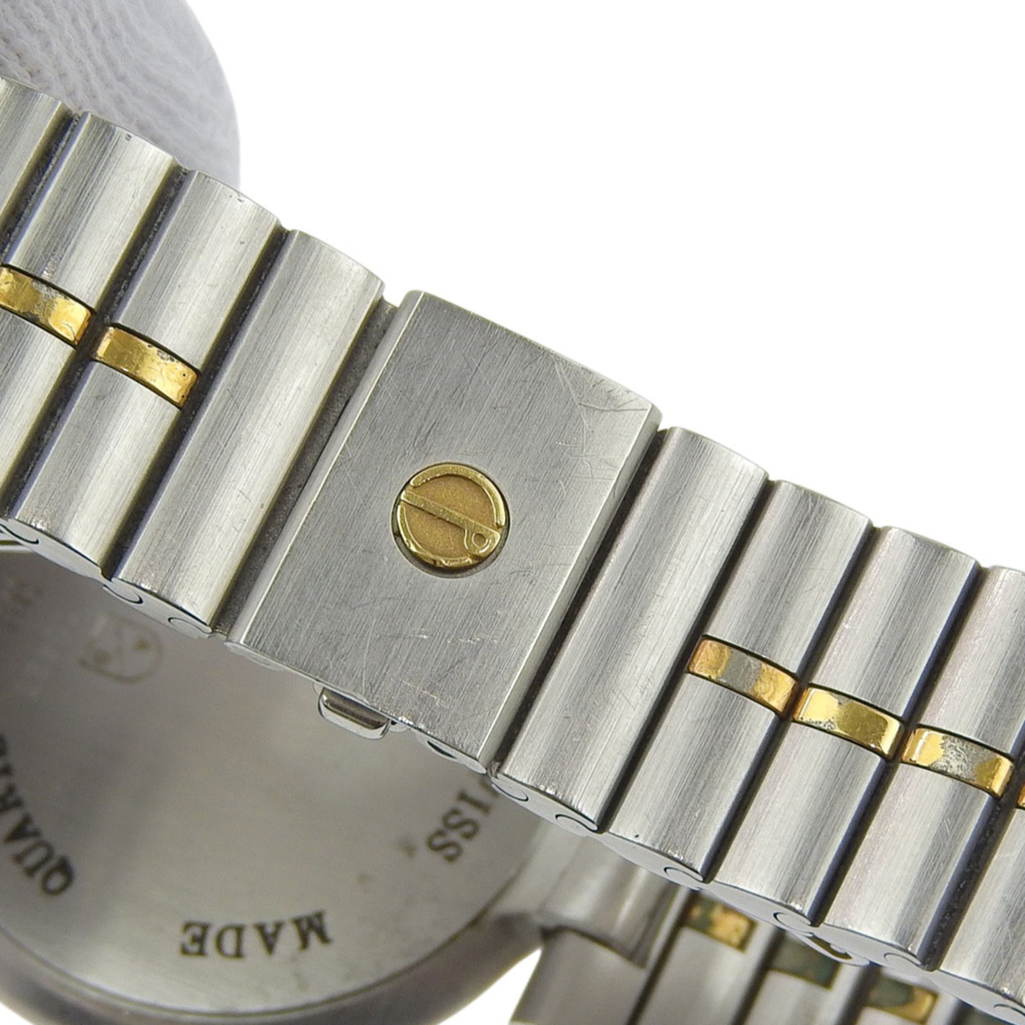 Dunhill Millennium-horloge, maanfase, roestvrij staal met verguld afwerking, quartz, analoog met meerdere wijzers, witte wijzerplaat, herenmaat