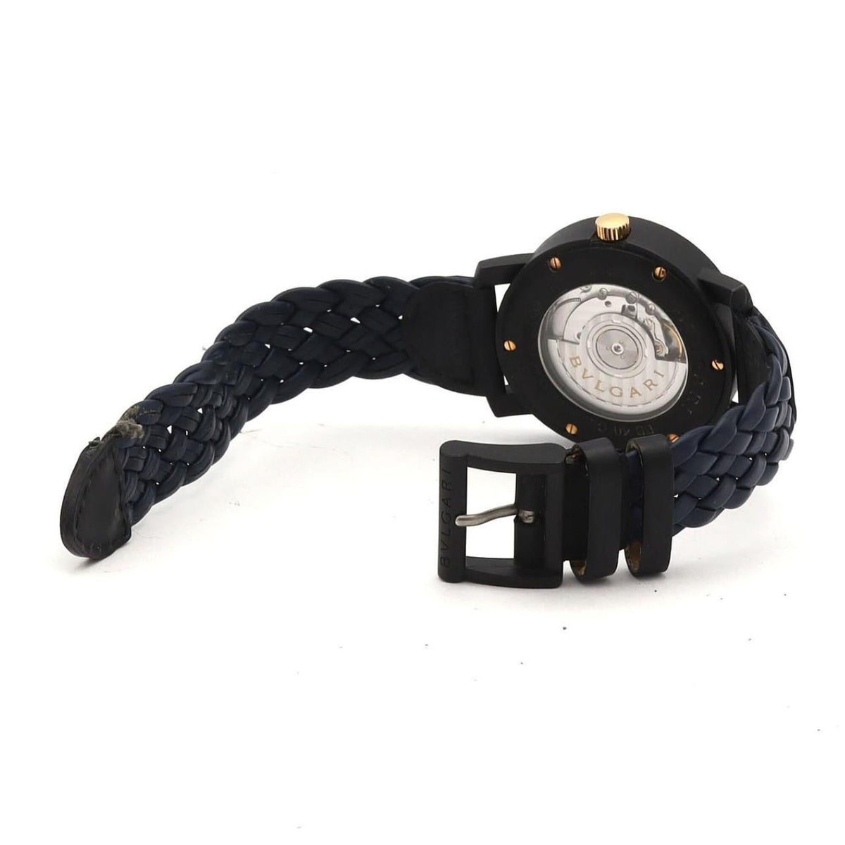 Montre Bvlgari Carbone en or BB40CL/BBP40C3CGLD/102634 à cadran bleu 40mm