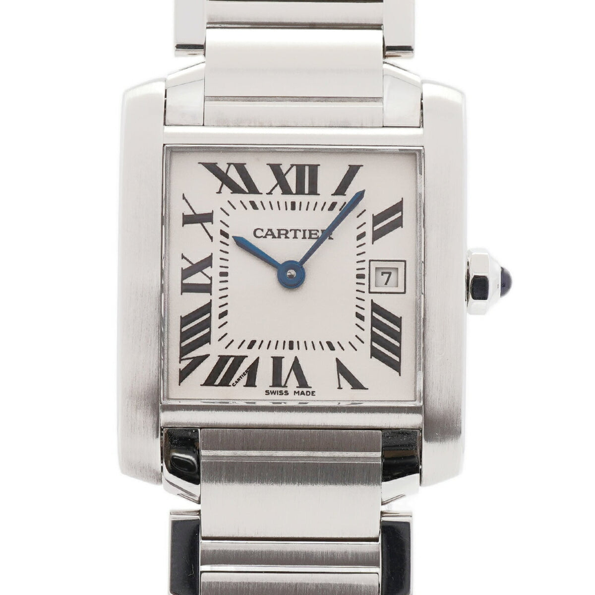 Cartier Tank Française MM W51011Q3 Ivory Dial 25mm Watch