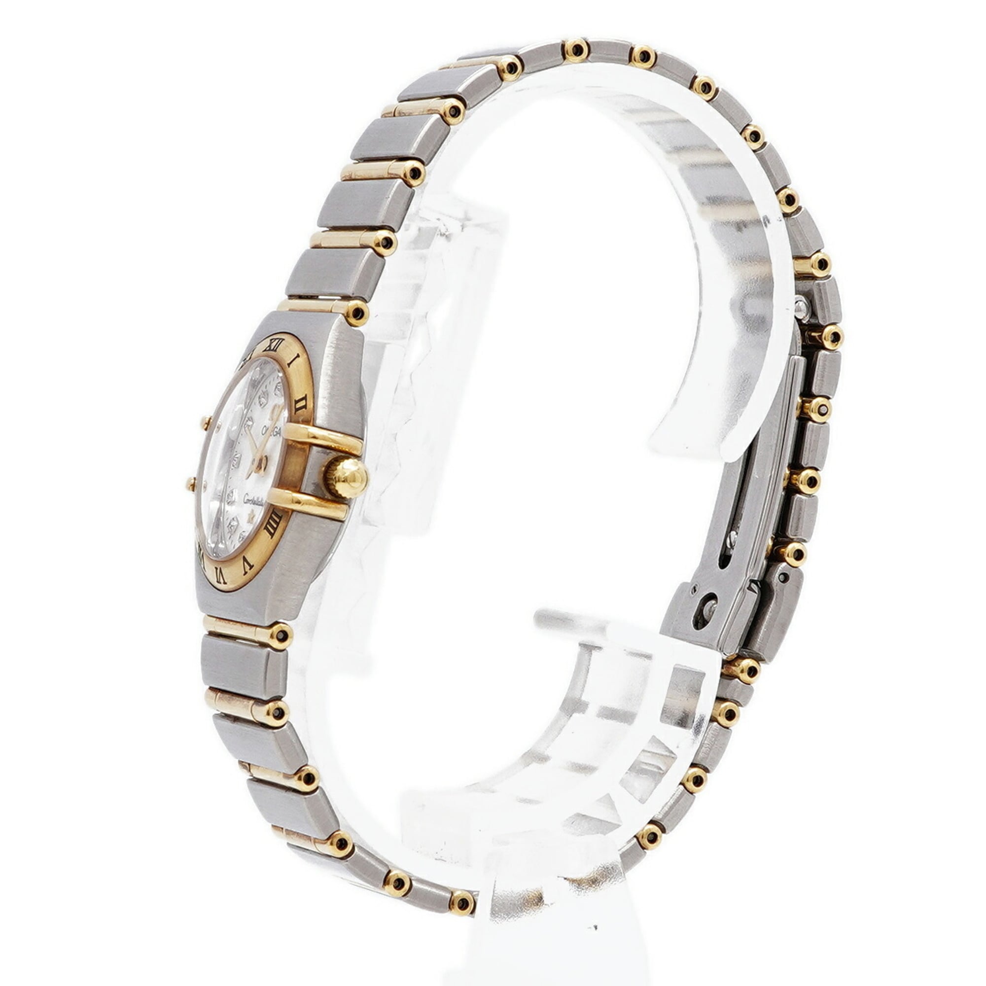 Omega Constellation 12P Diamond 1262.75 White Dial 22mm Watch