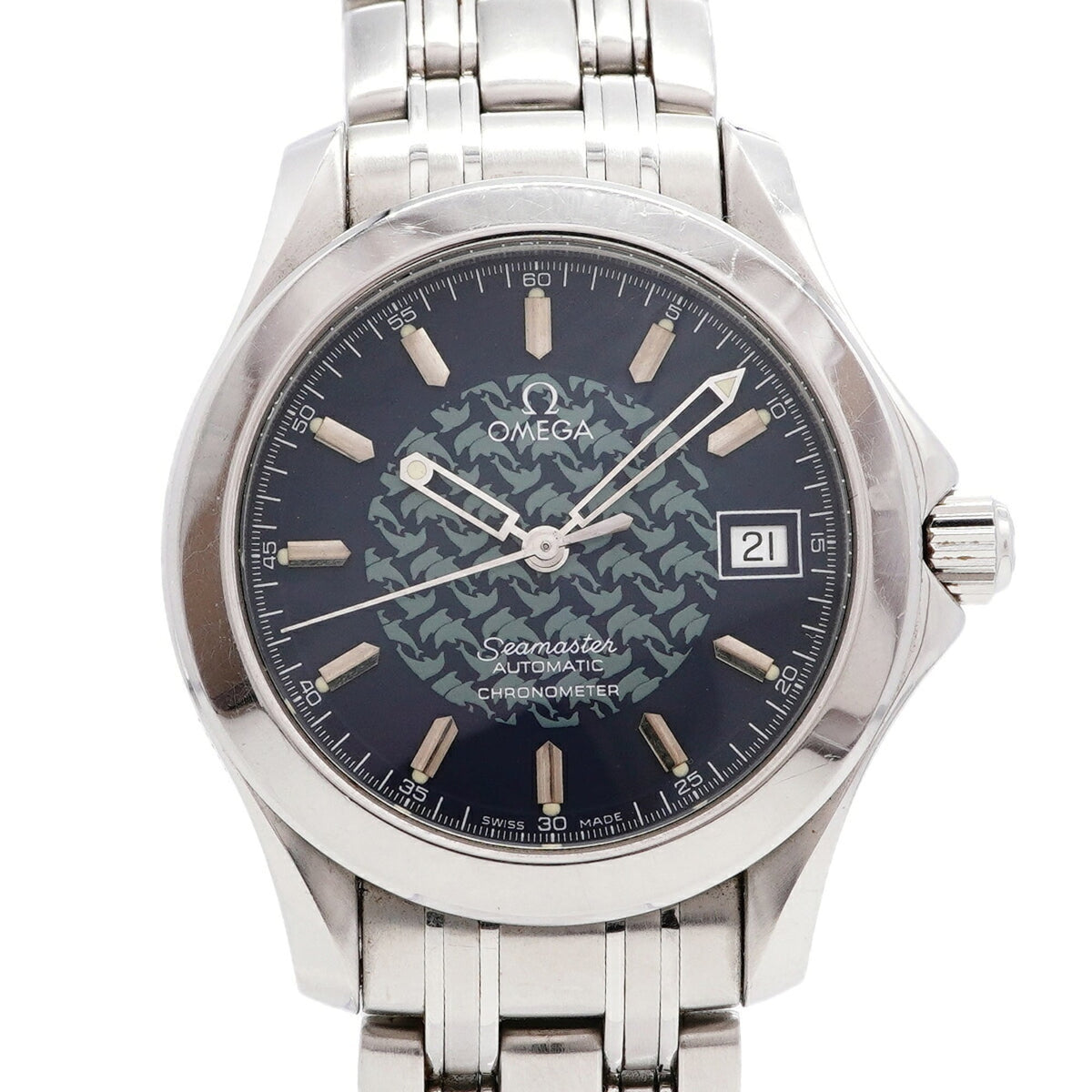 Omega Seamaster Jacques Mayol 2500.8 Blue Dial 36mm Watch