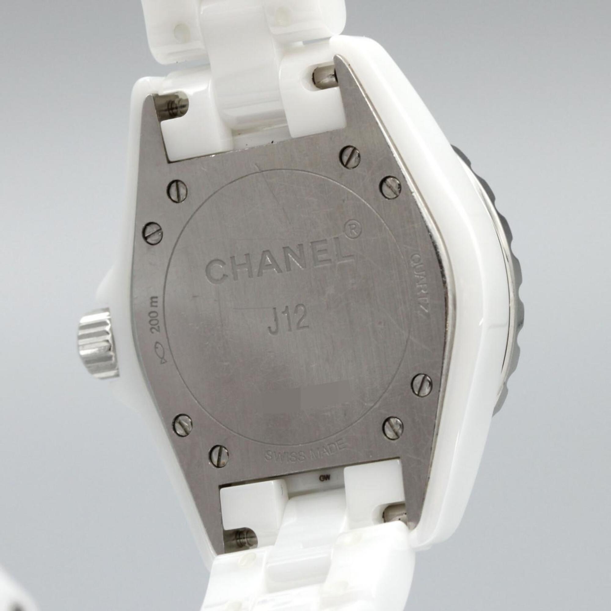 Chanel J12 H0968 White Dial Ceramic 33mm Watch