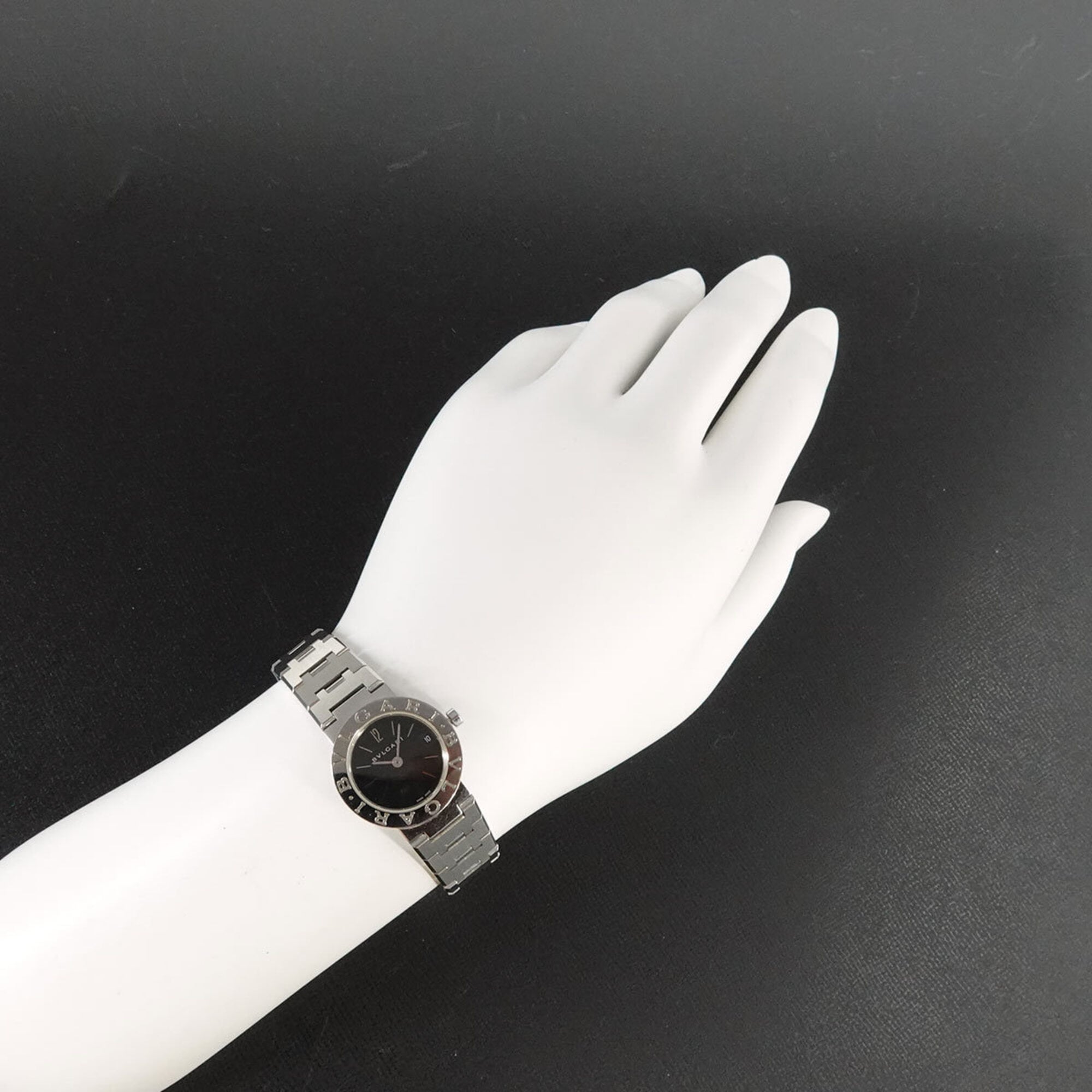 BVLGARI BB23SS dameshorloge met datum, zwart, quartz