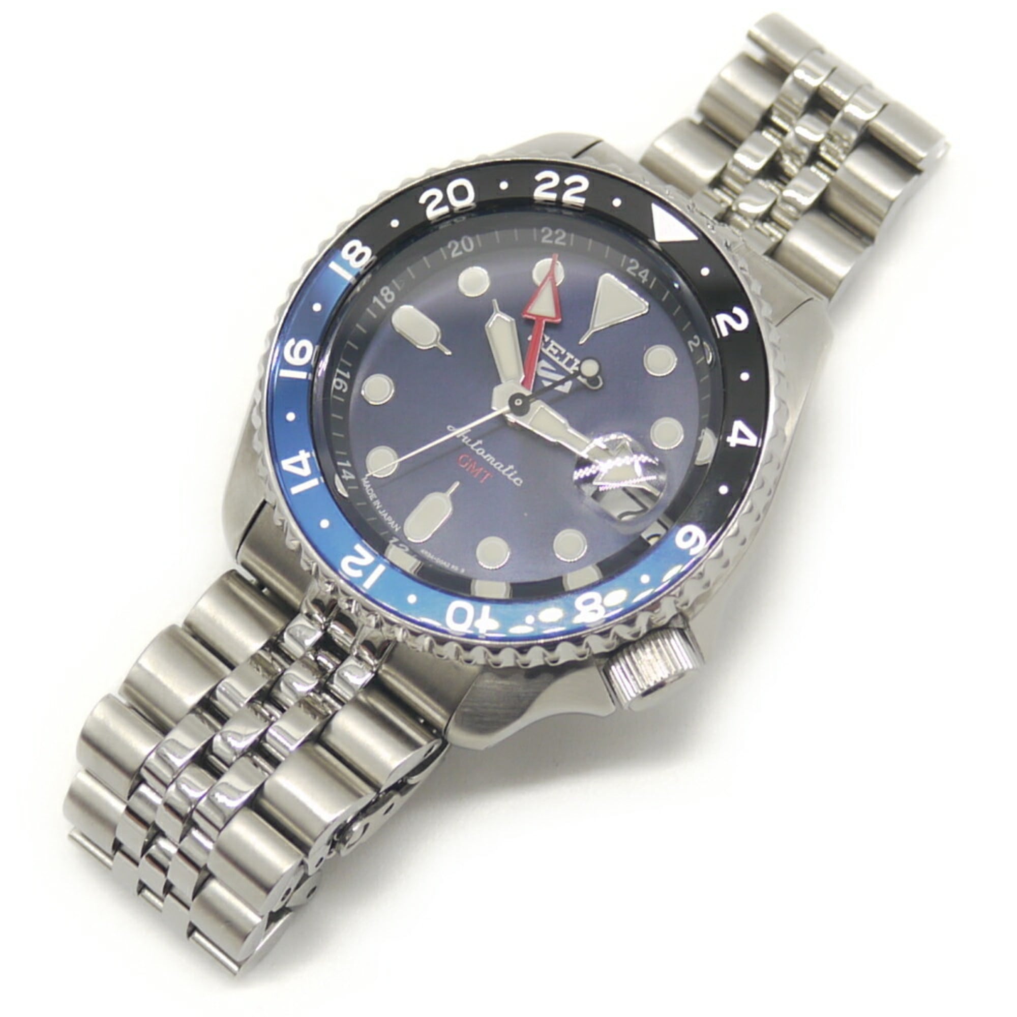 SEIKO 5 Sports SKX Series SBSC003 GMT Automatic Watch with Blue Dial