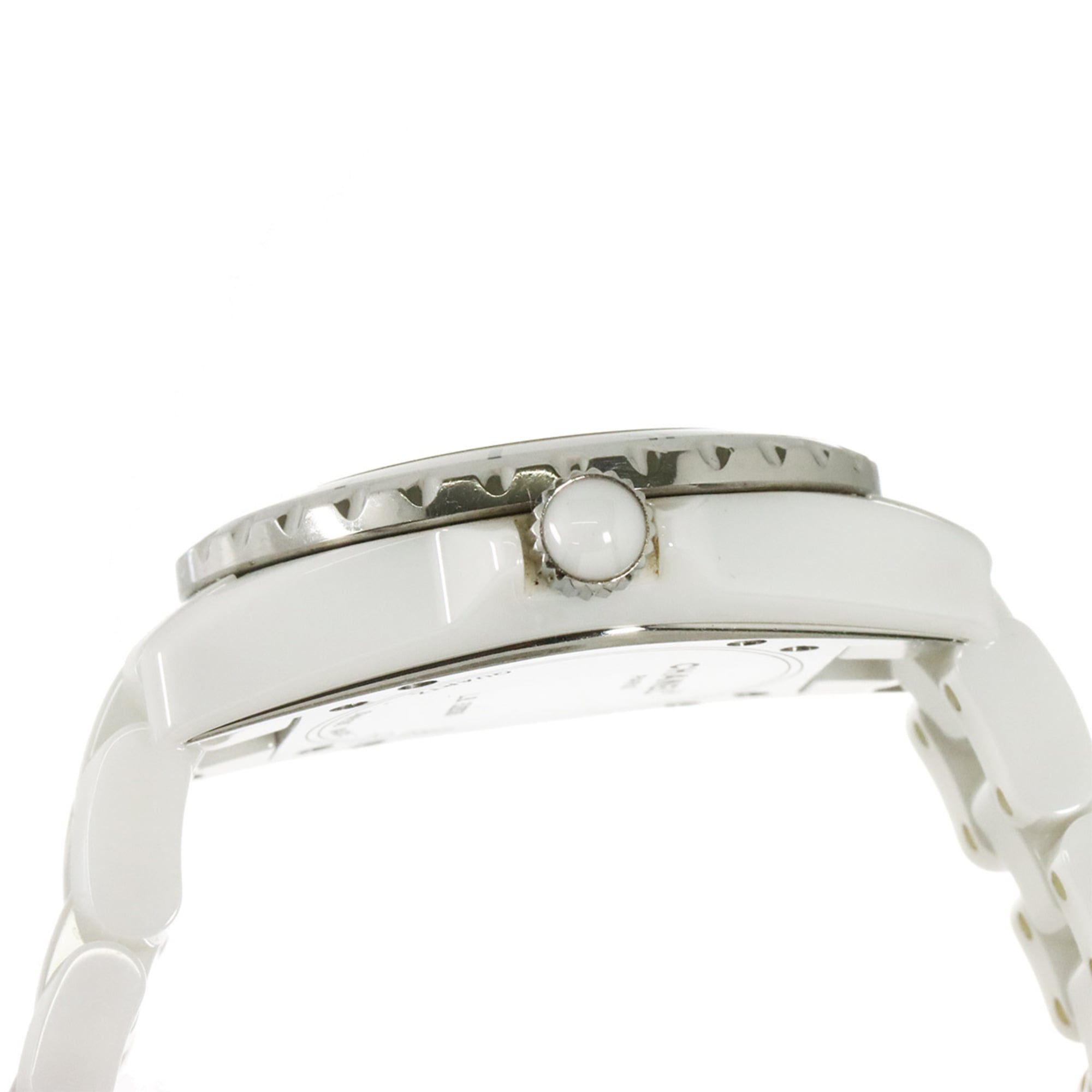 Chanel J12 33mm H0968 Women's Watch, Date Display, White Ceramic Quartz Watch