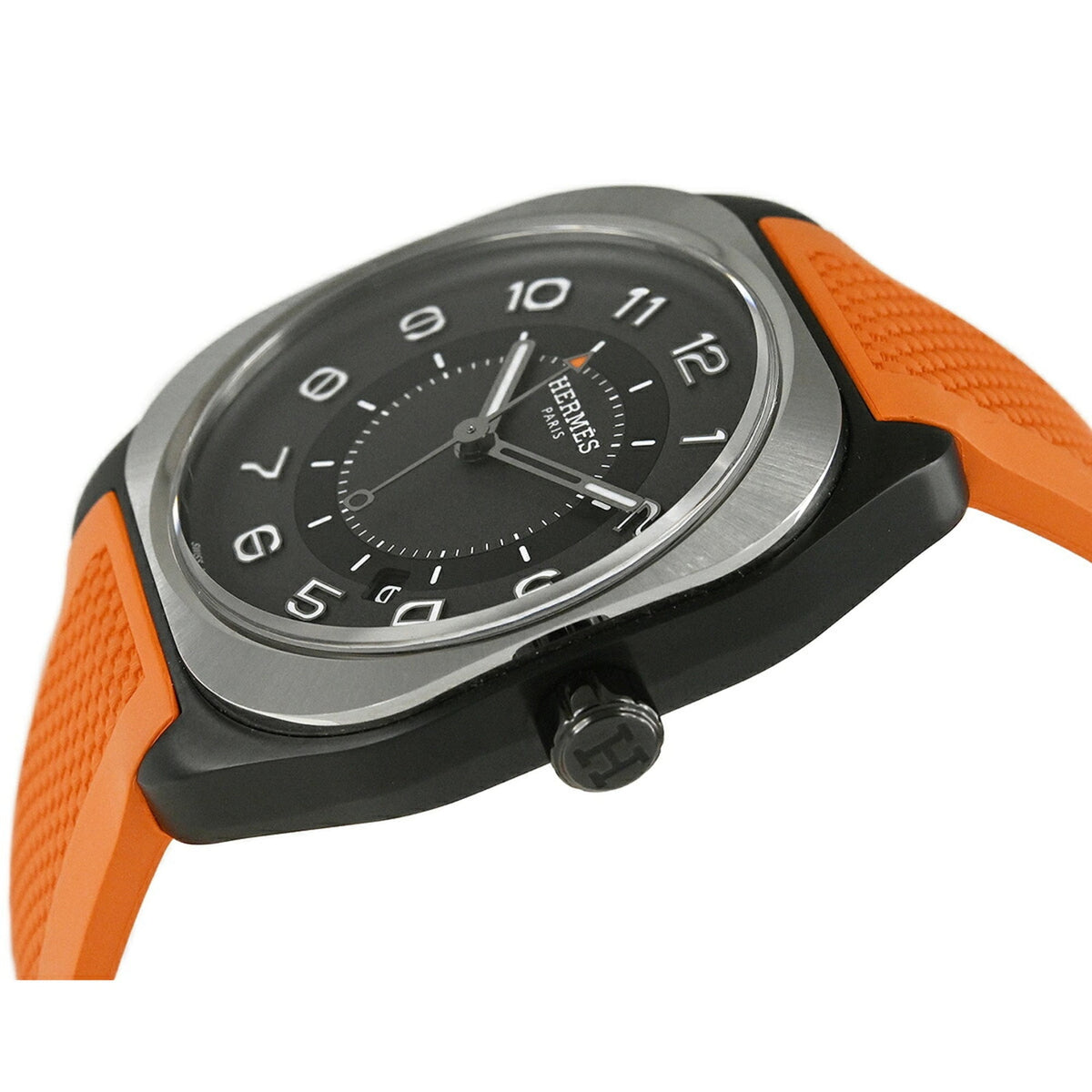 Hermes H08 SP1.741a Zwart, grijze wijzerplaat 39mm Horloge