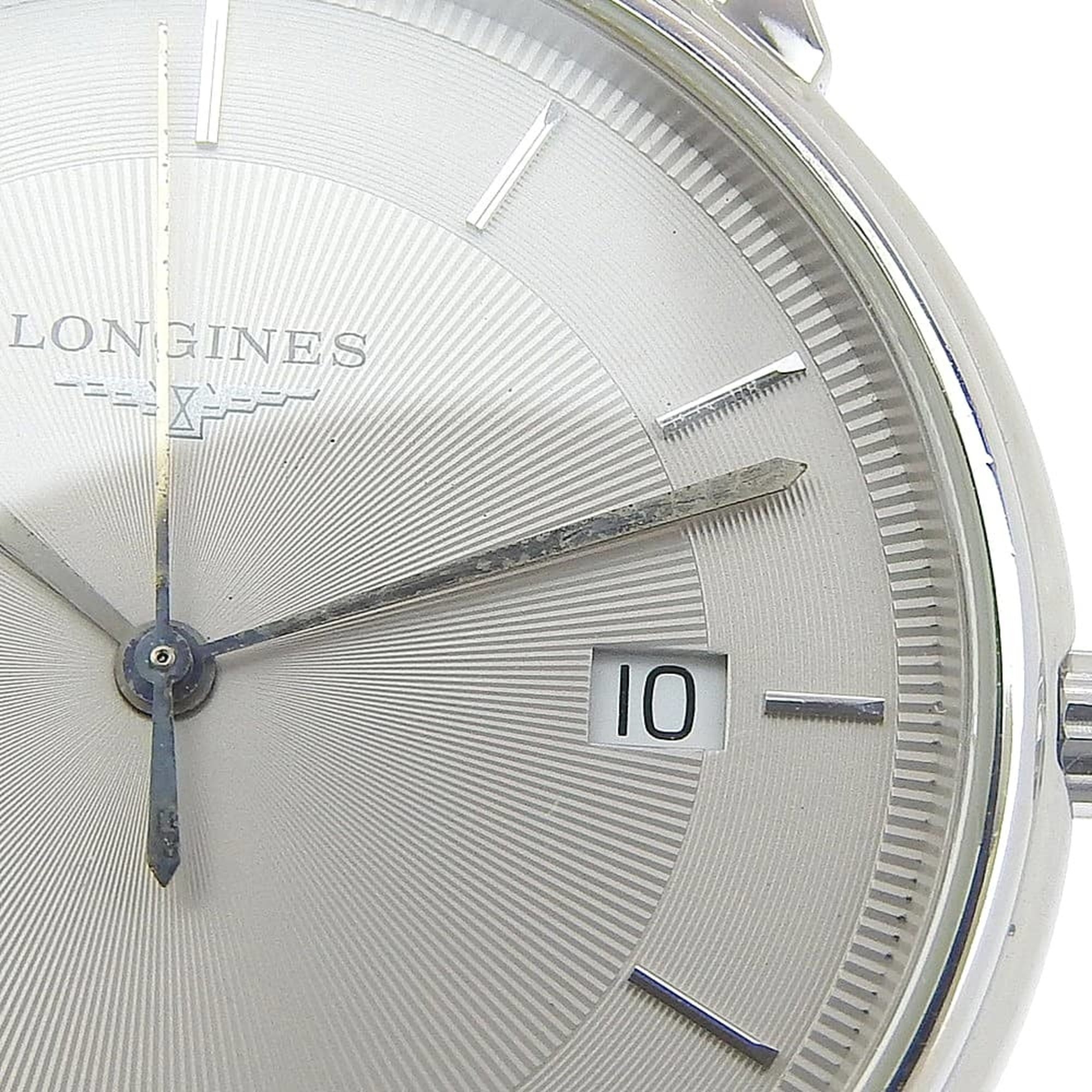 Longines Grand Classic L4.677.4 roestvrijstalen quartz-horloge met analoge wijzerplaat en grijze wijzerplaat – dames