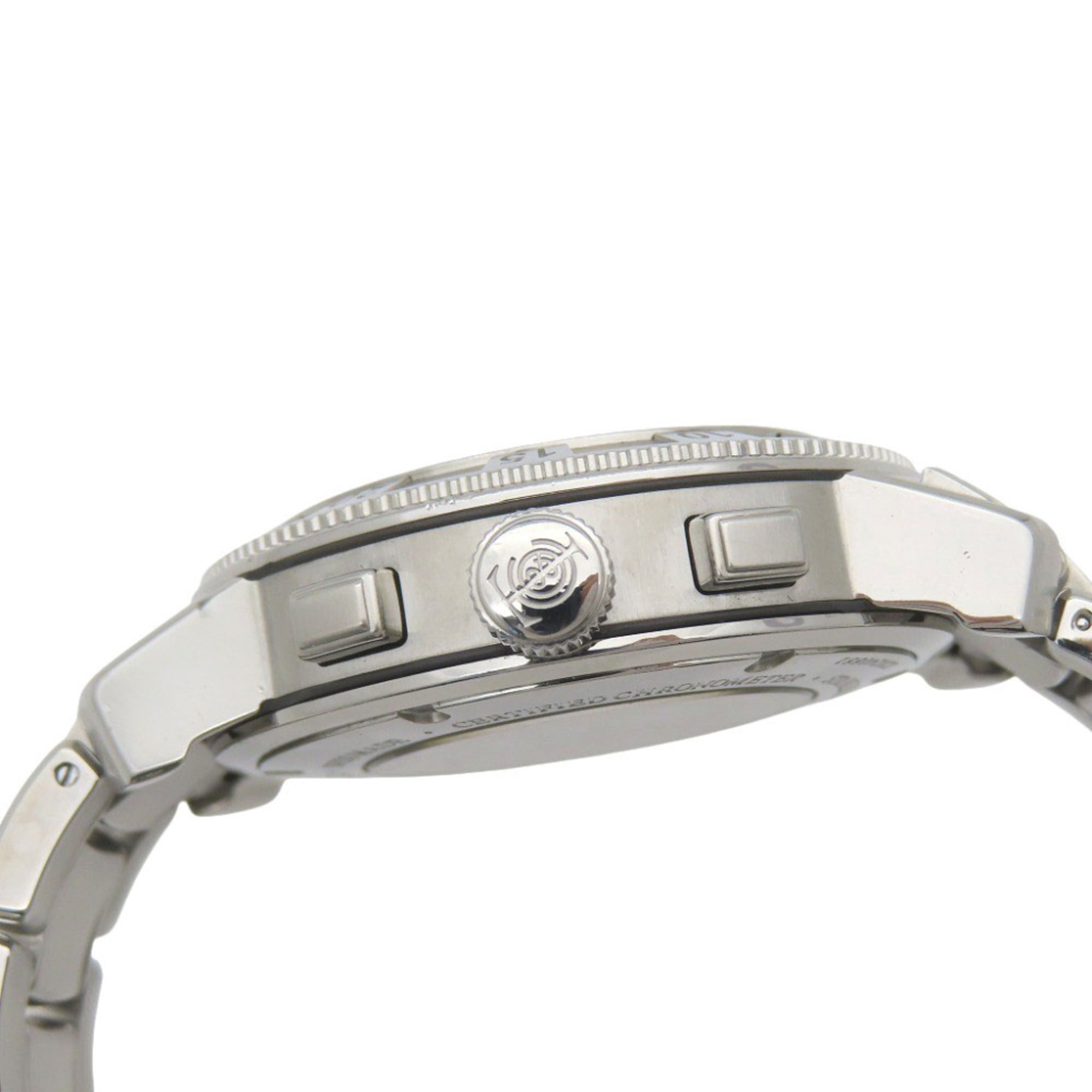 Tiffany & Co. T-57 chronograafhorloge met doorzichtige achterkant, automatisch, roestvrij staal, grijs, 0201, TIFFANY Co., heren