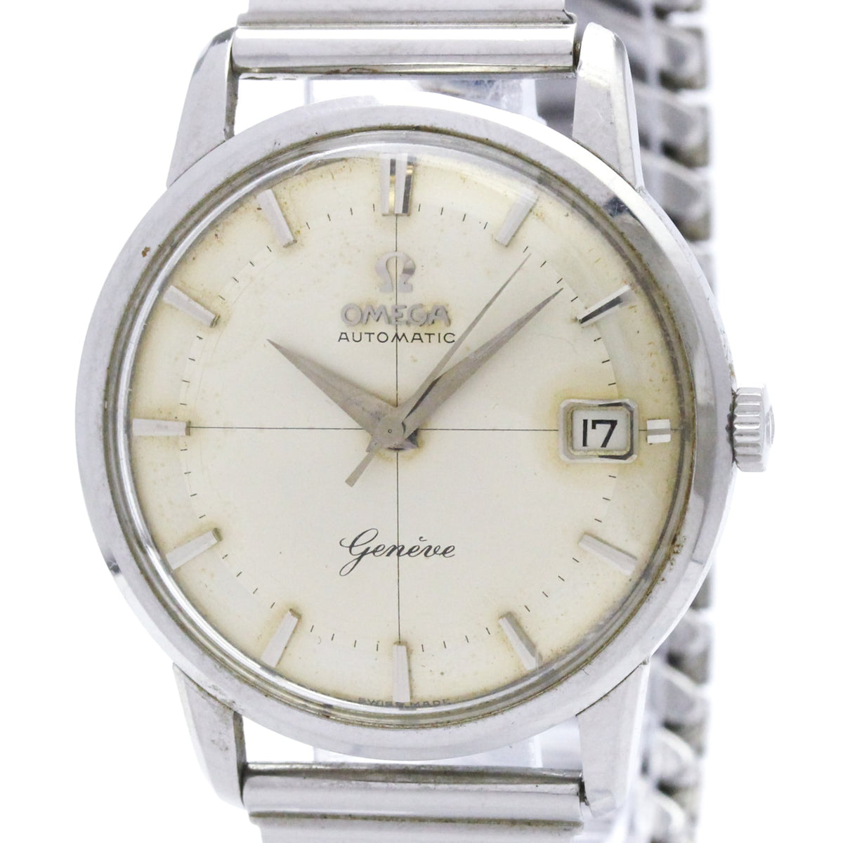 Omega Geneve 14703 Silver Dial 34mm Watch