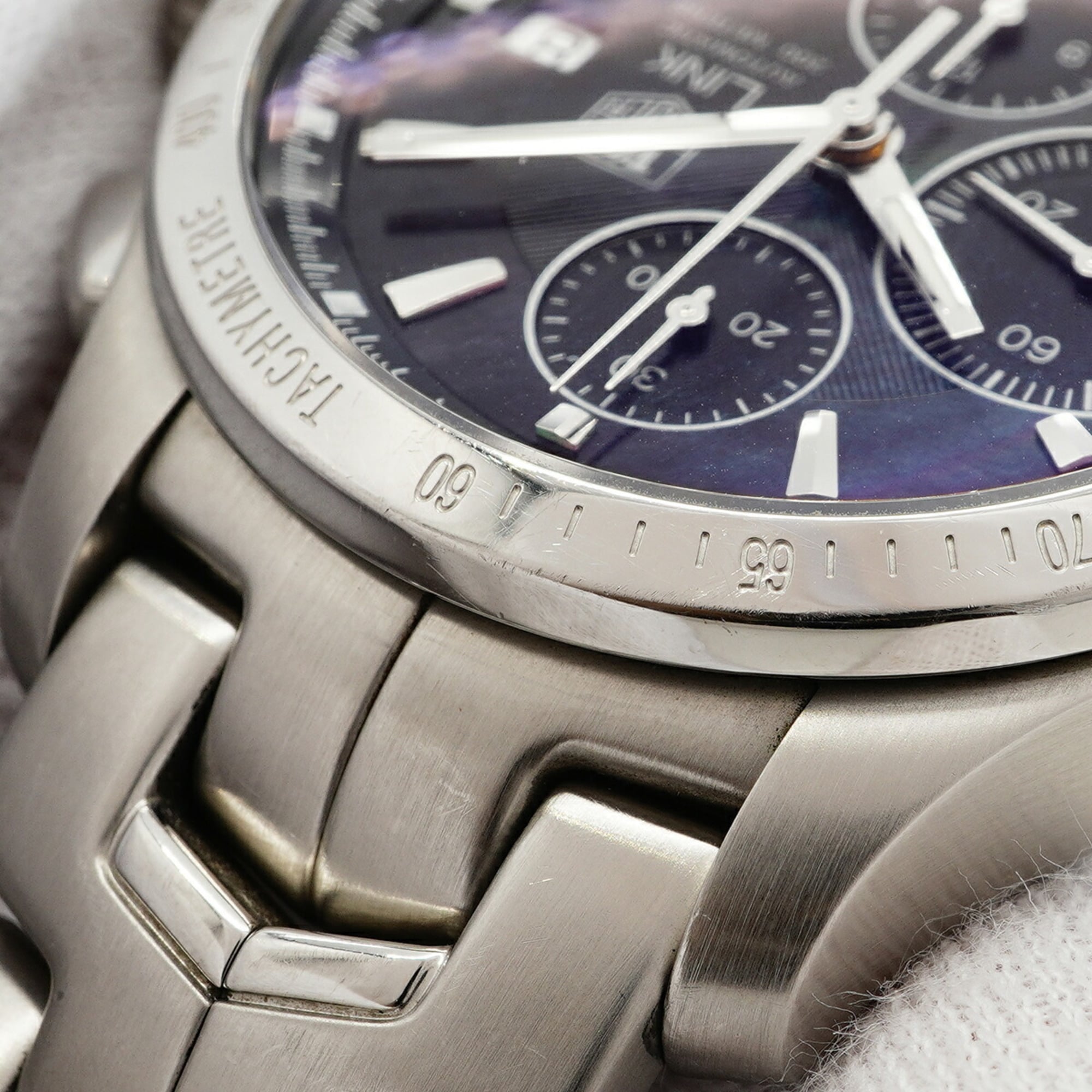 TAG Heuer Link Moonpearl Japan Limited Edition (350 pieces) CJF211M Black Dial Men's Watch