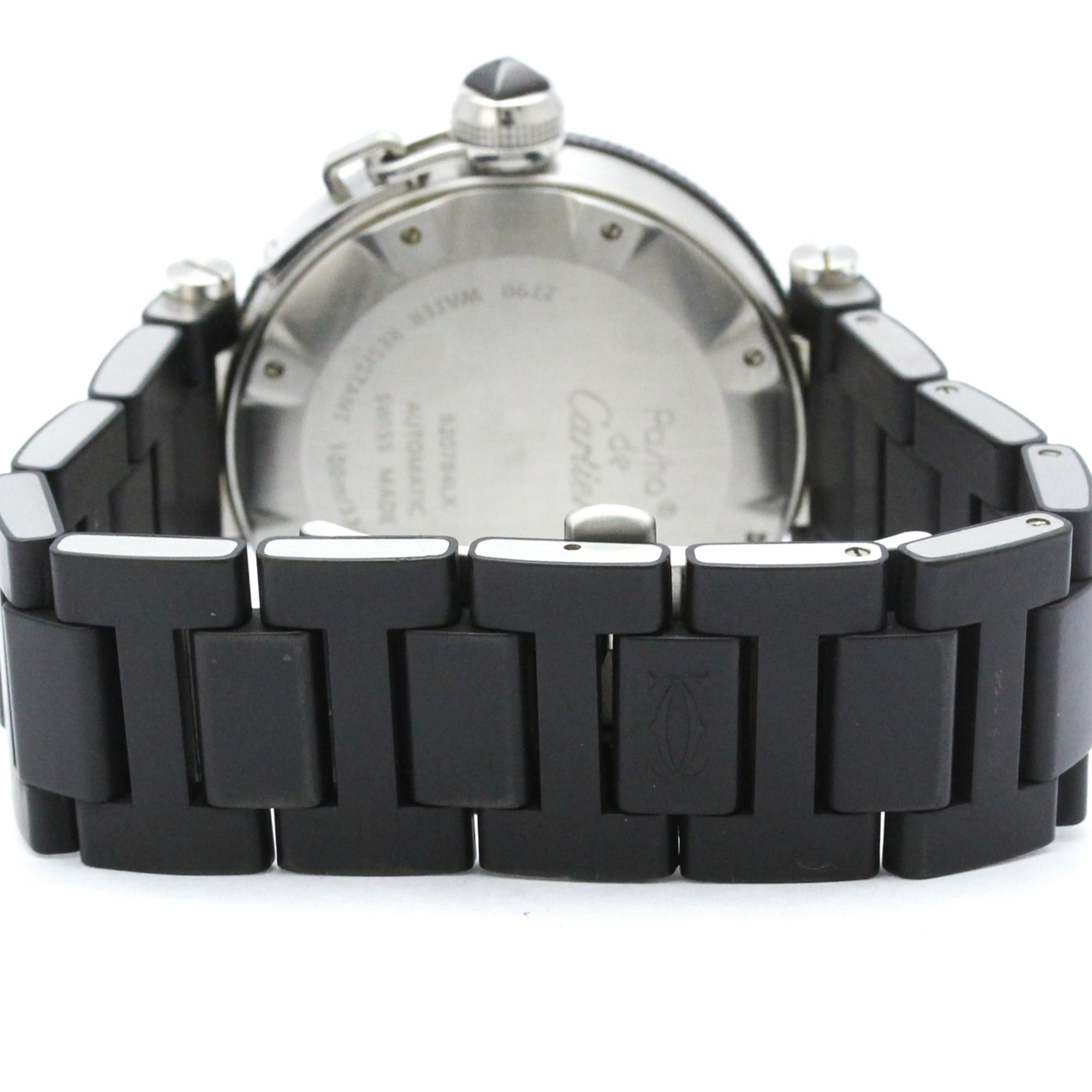 Cartier Pasha Seatimer W31077U2 Black Dial 40mm Watch