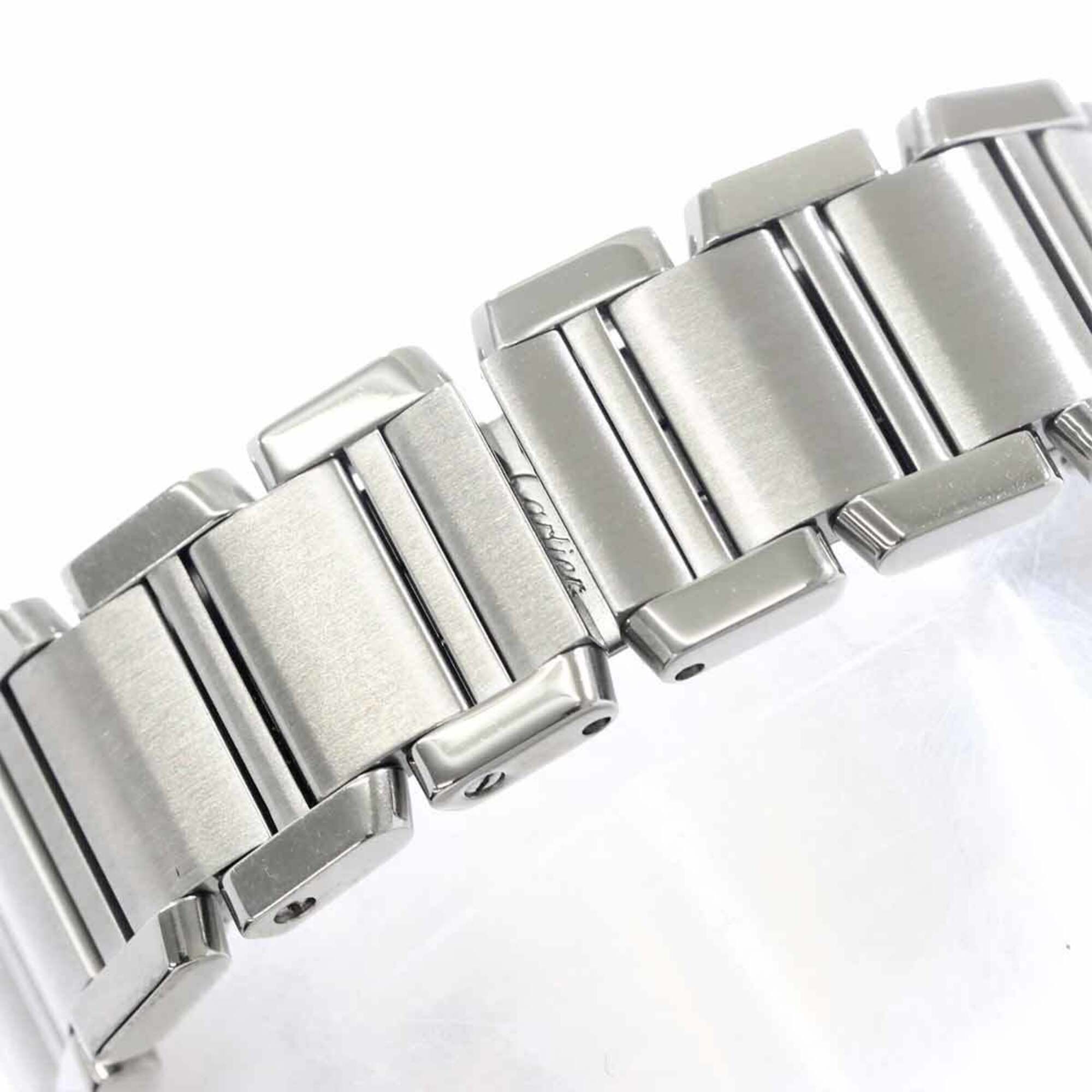 Cartier Tank Francaise SM W51008Q3 Women's Watch, Ivory, Quartz Watch