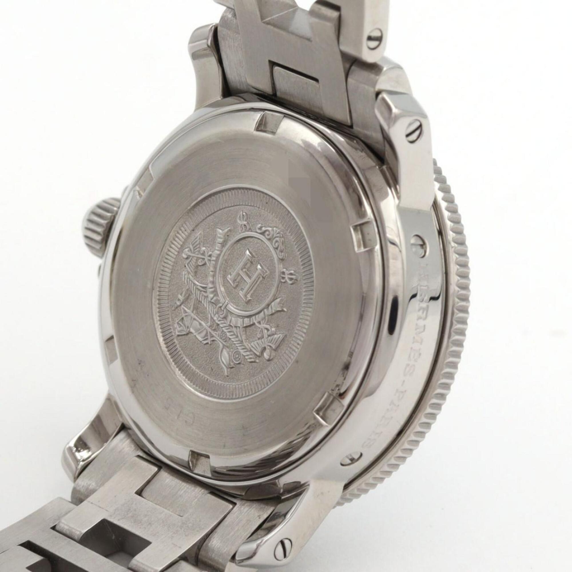 Hermes Clipper Diver CL5.210 horloge met witte wijzerplaat, 28 mm