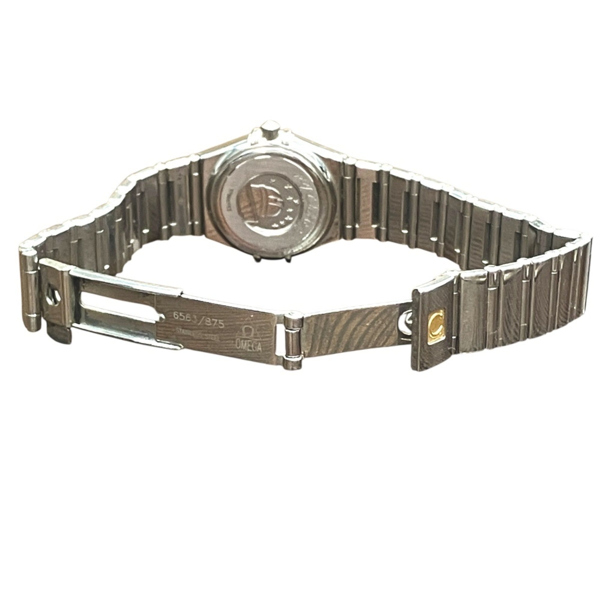 Omega Constellation Mini My Choice Watch, Total Weight 42g, Stainless Steel, Quartz, Pink Dial, 1561.61