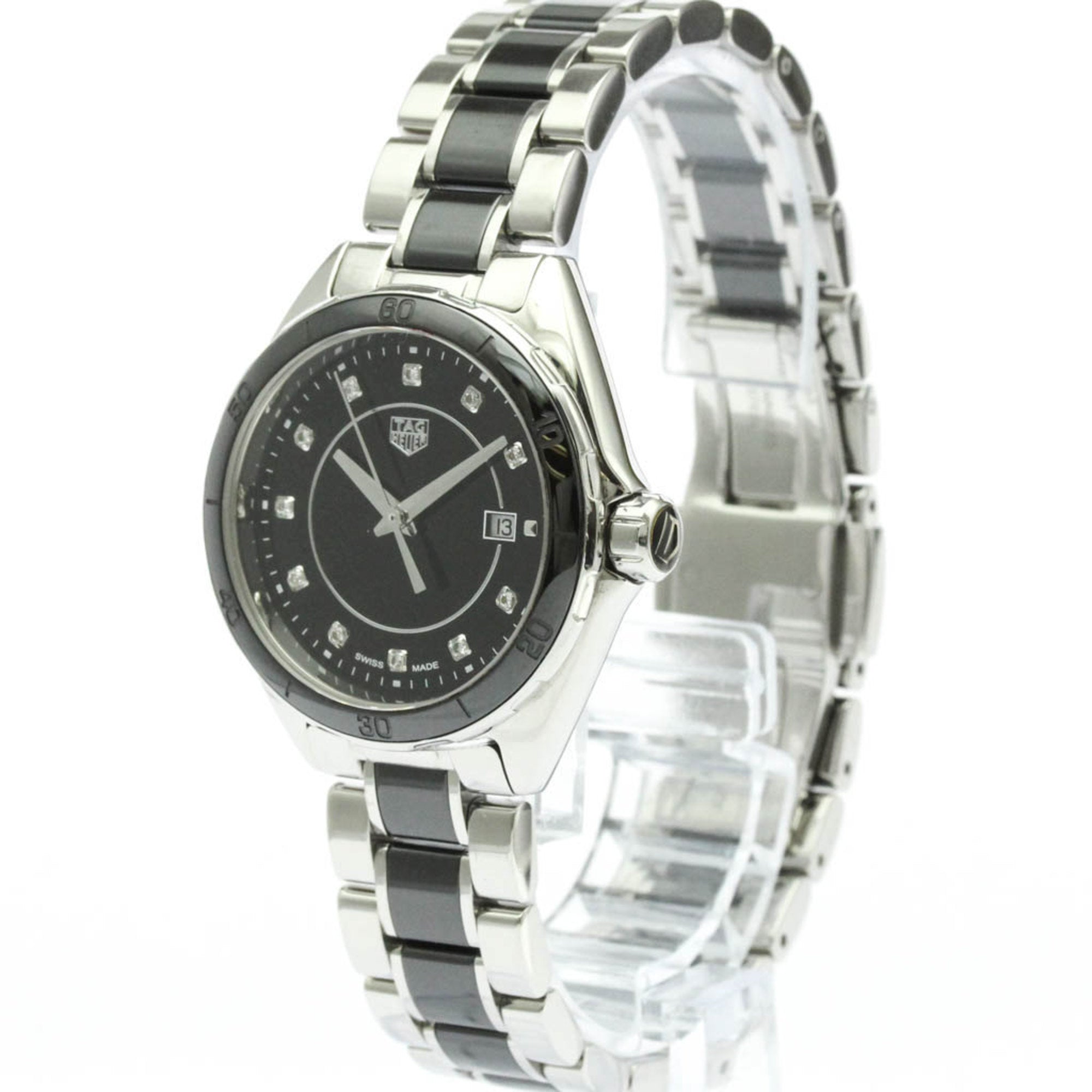 TAG HEUER Formula 1 Diamond Steel Quartz Ladies Watch WBJ141AB Polished