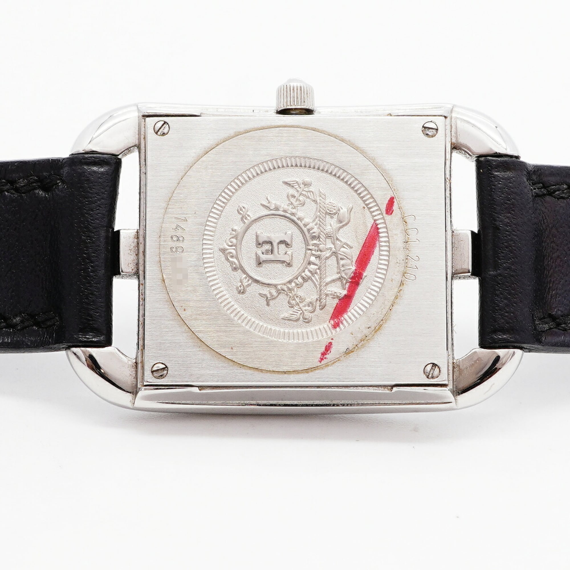 Hermes Cape Cod Double Tour CC1.210 Gray Dial 23mm Watch