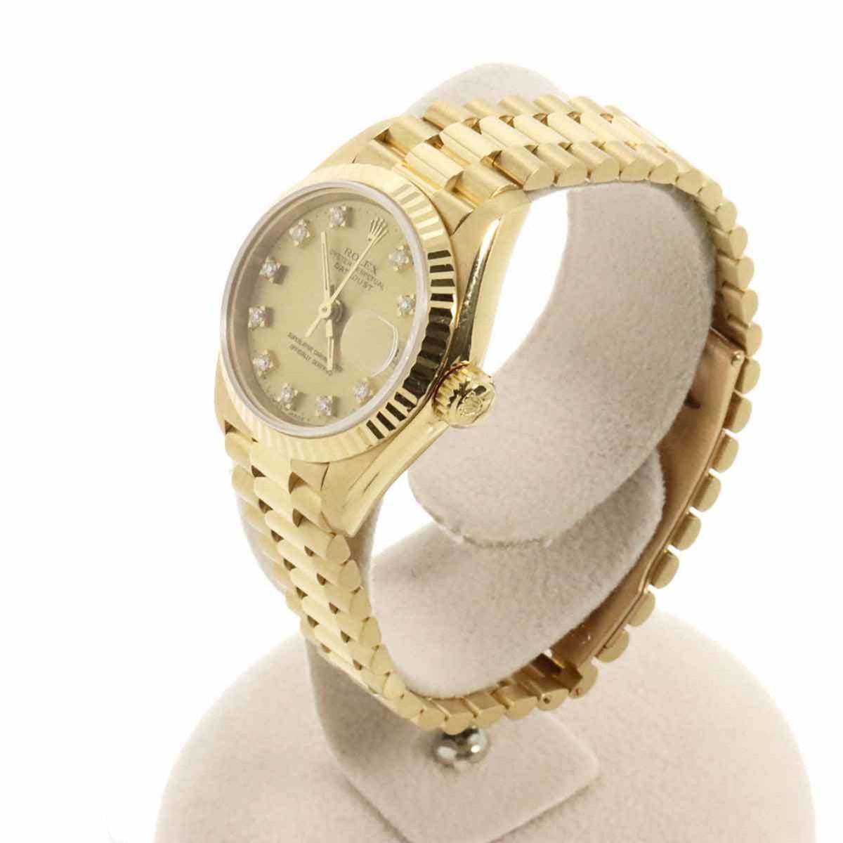 Rolex Datejust 69178G horloge met champagnekleurige wijzerplaat, 26 mm