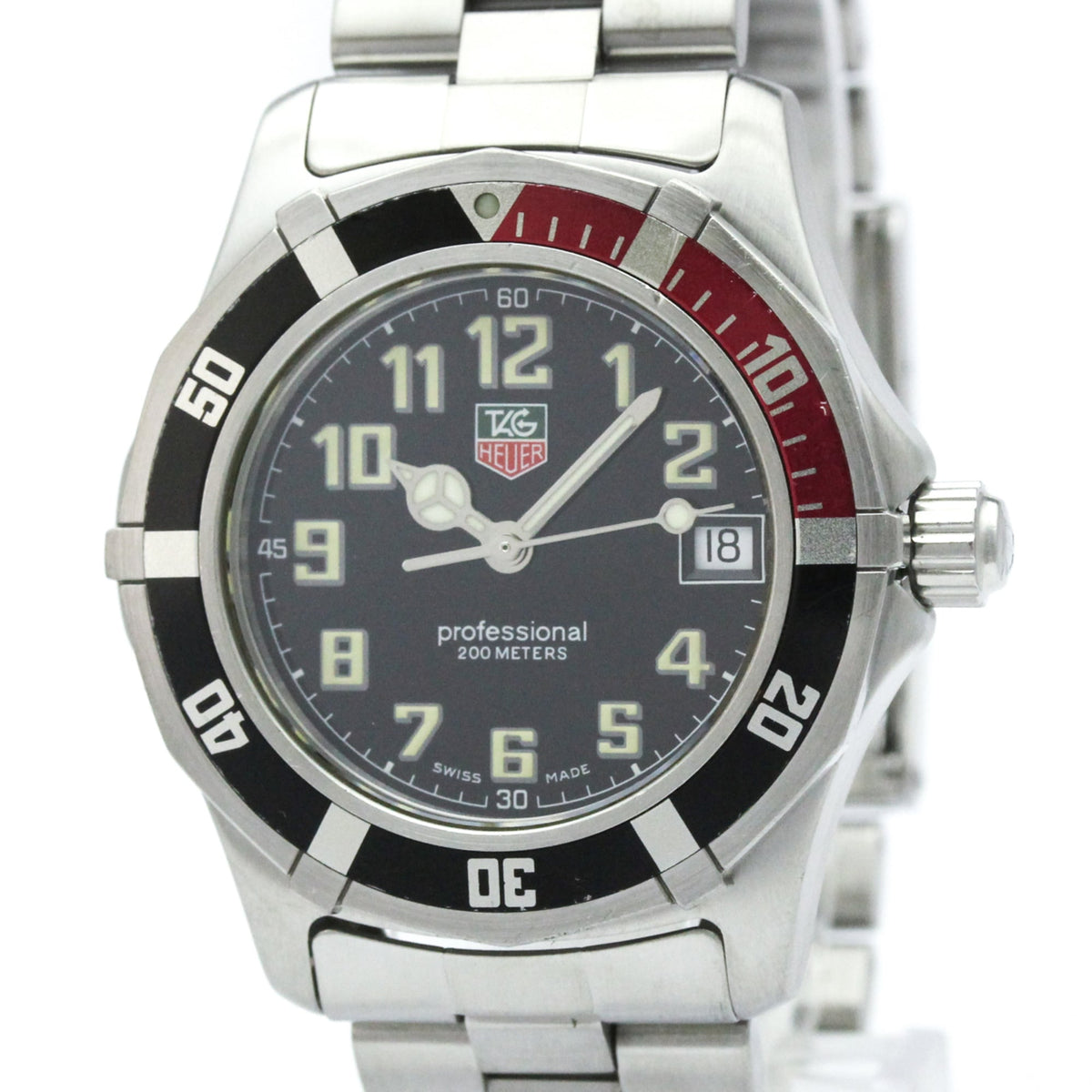 TAG Heuer Professional WM1212 Schwarz Zifferblatt 35 mm Uhr