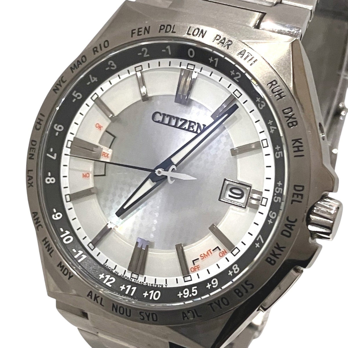 Citizen Attesa Act Line Eco-Drive CB0210-54A H145-S122601 Silver Dial 42mm Watch