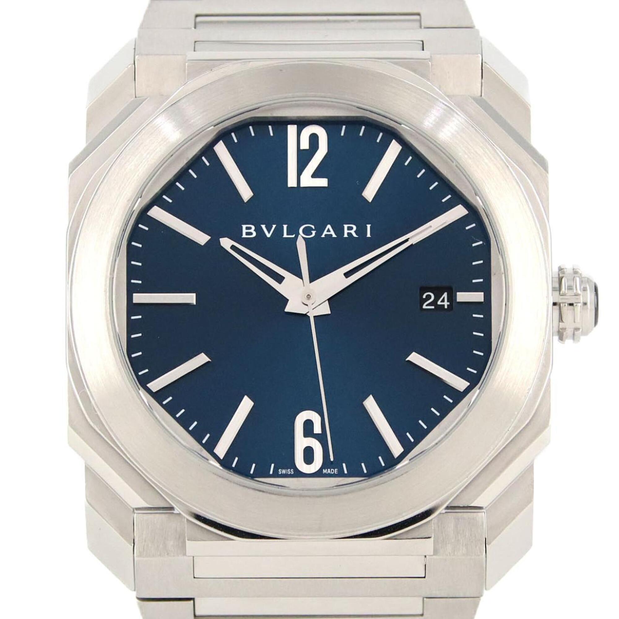 Bvlgari Octo Solotempo BGO38C3SSD Blue Dial 38mm Watch