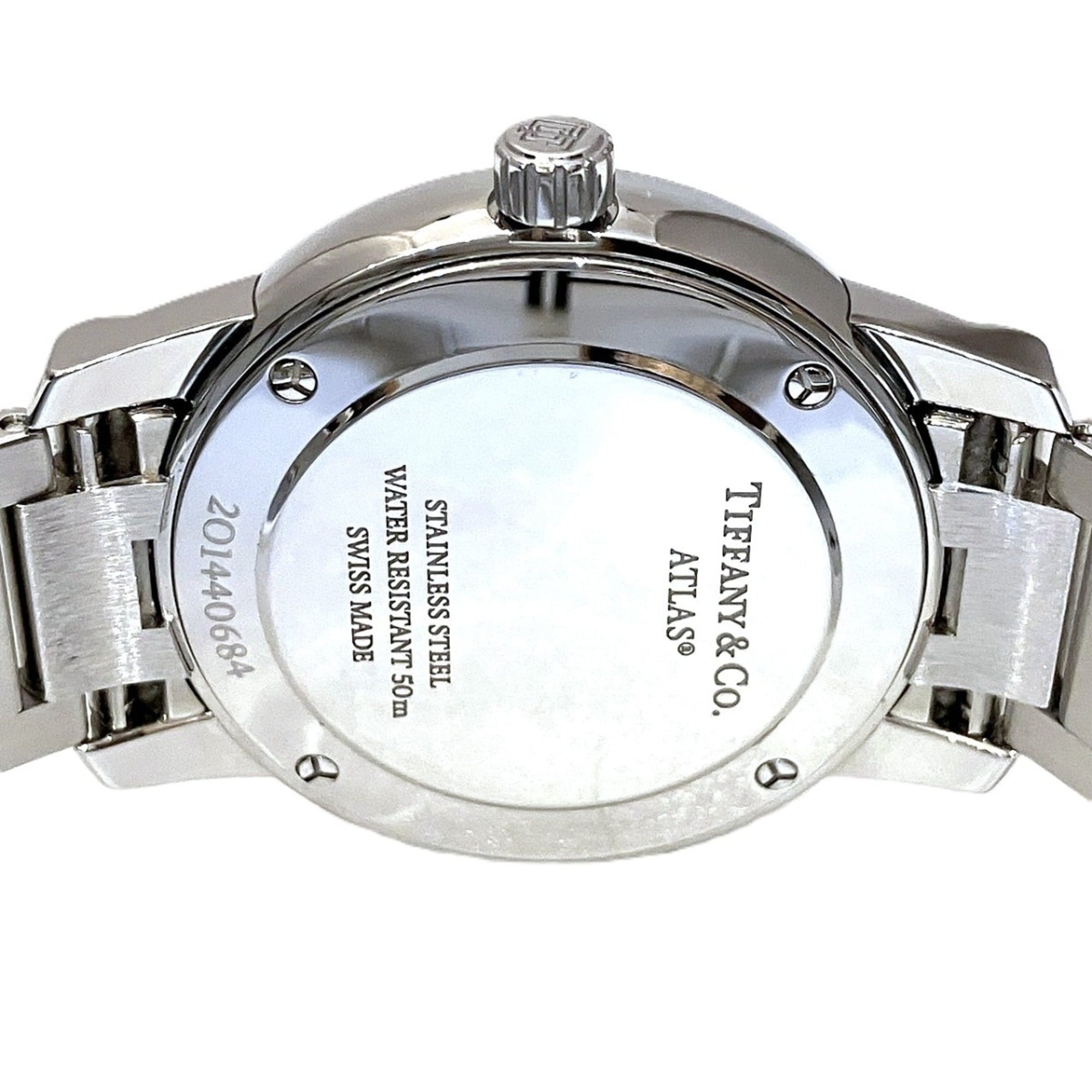 Tiffany Atlas 2-Hand Date Total Weight 58.8g 63452807 Blue Dial 29mm Watch
