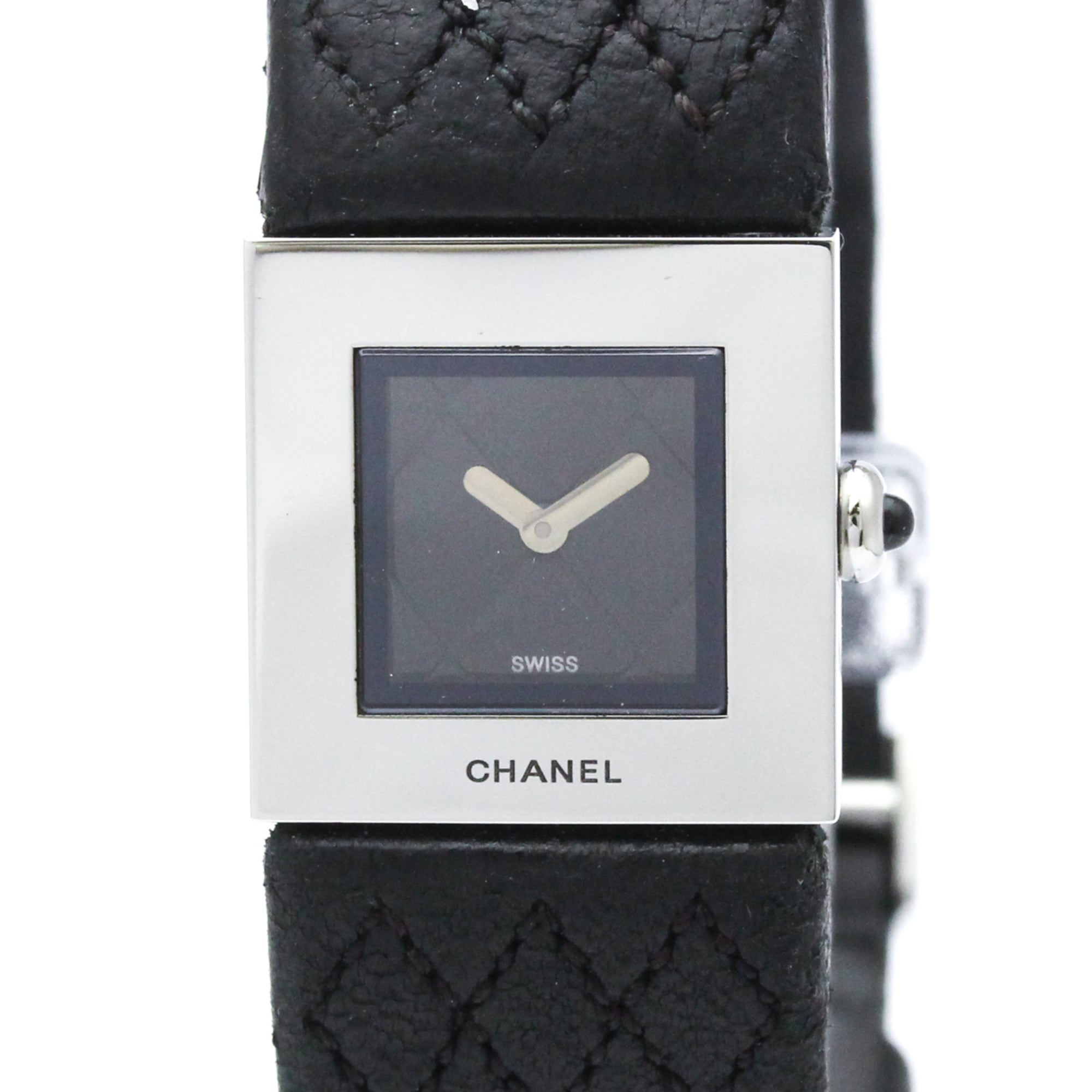 Chanel Matelasse H0009 Black Dial 19mm Watch