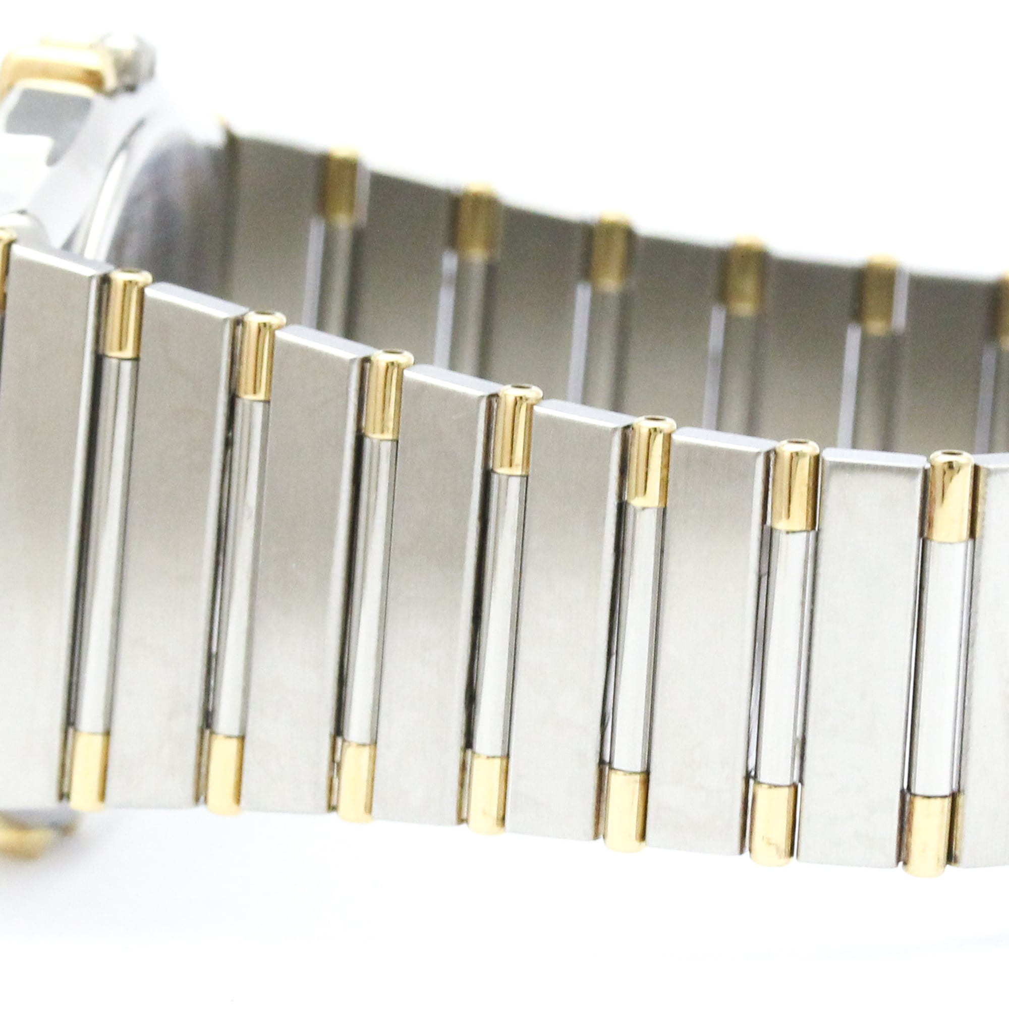 OMEGA Constellation Herrenuhr 18 Karat Gold Edelstahl Quarz 396.1070