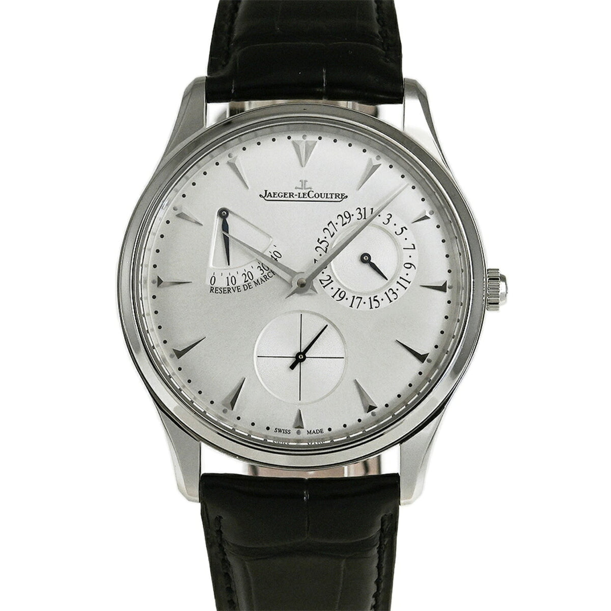 Jaeger LeCoultre Master Ultra Power Reserve Q1378420 Silver Dial 39mm Watch