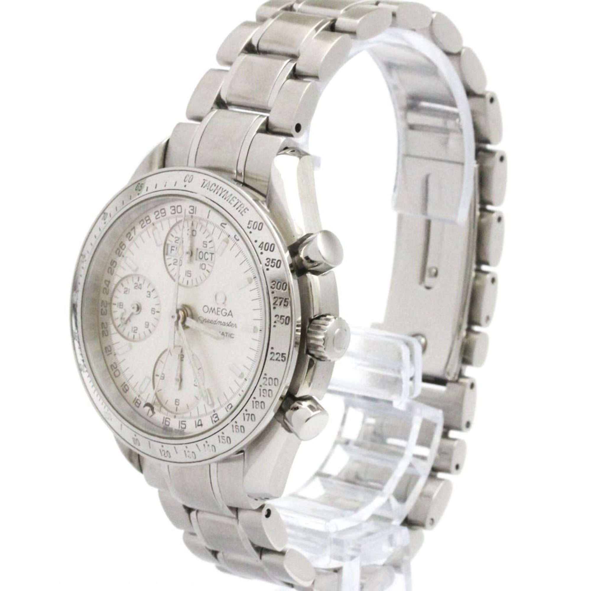 OMEGA Speedmaster Triple Date Steel Automatic Watch 3523.30 Polished