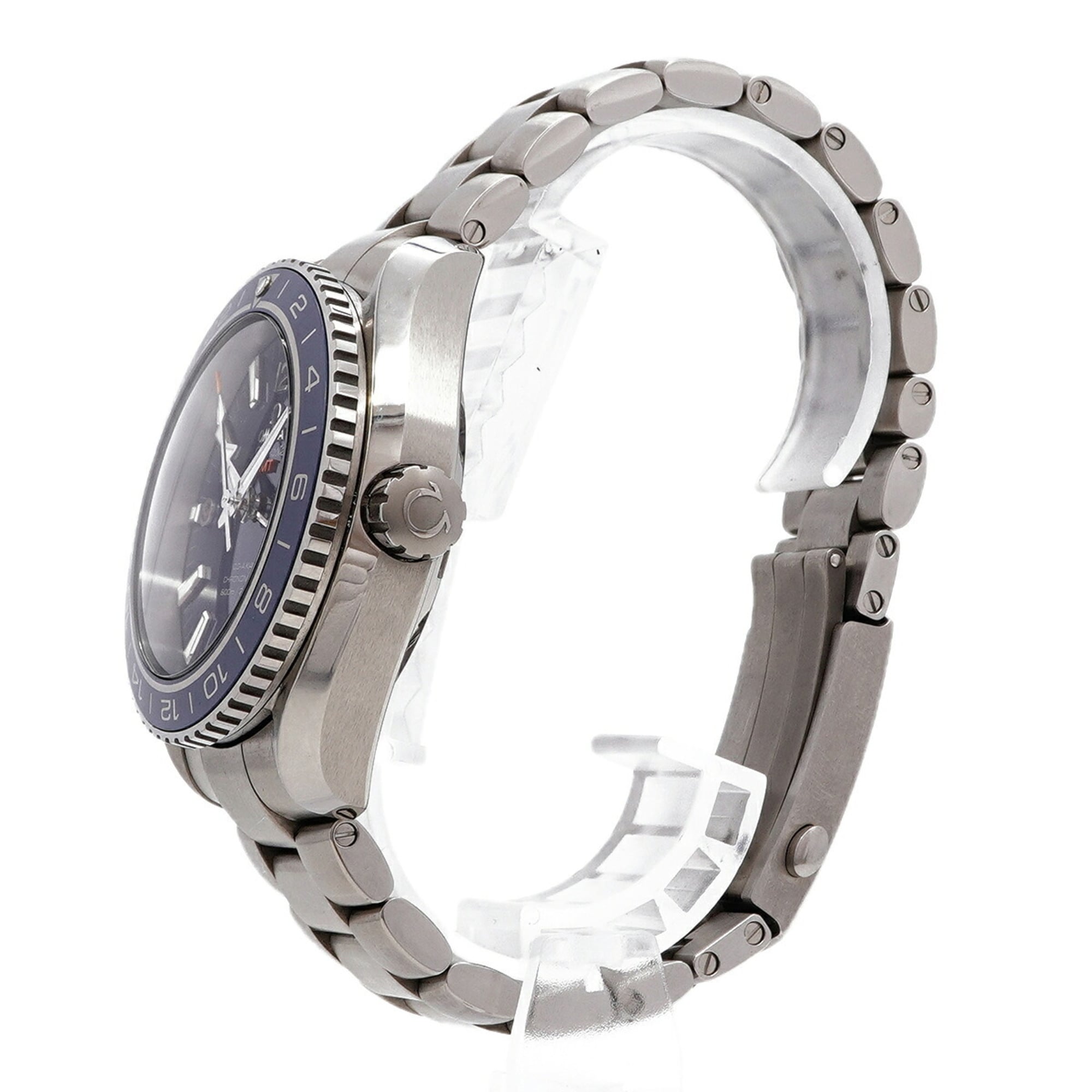 Montre Omega Seamaster Planet Ocean Gmt 232.90.44.22.03.001, cadran bleu, 43 mm