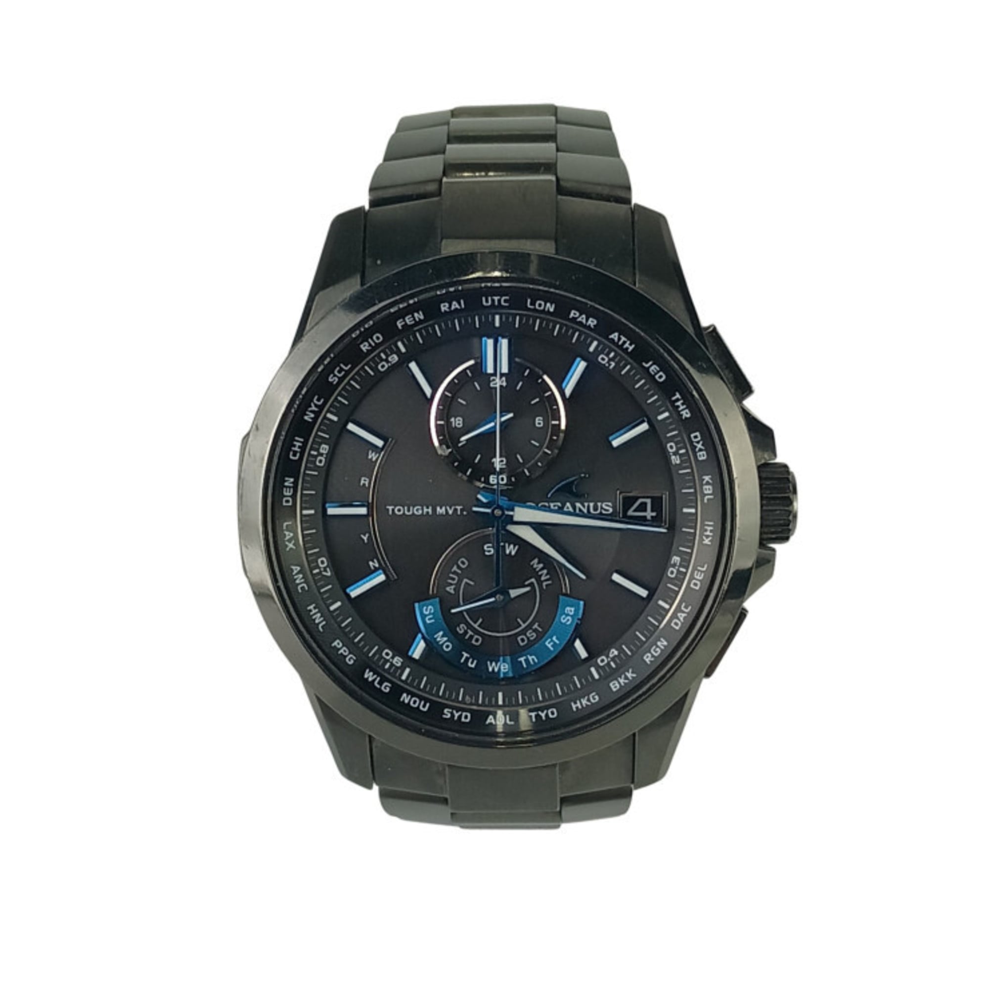 CASIO Oceanus OCWT2500B1AJF Men's Analog Watch with Black Dial and Titanium