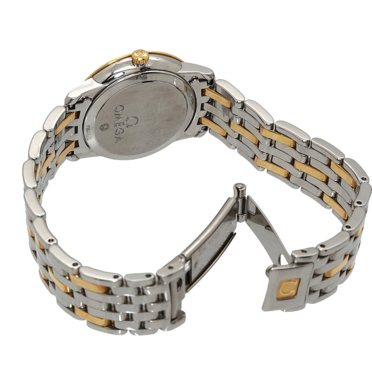 Omega De Ville Prestige Combination 424 20 27 60 55 001 Weiß Gehäuse Zifferblatt 27 mm Uhr