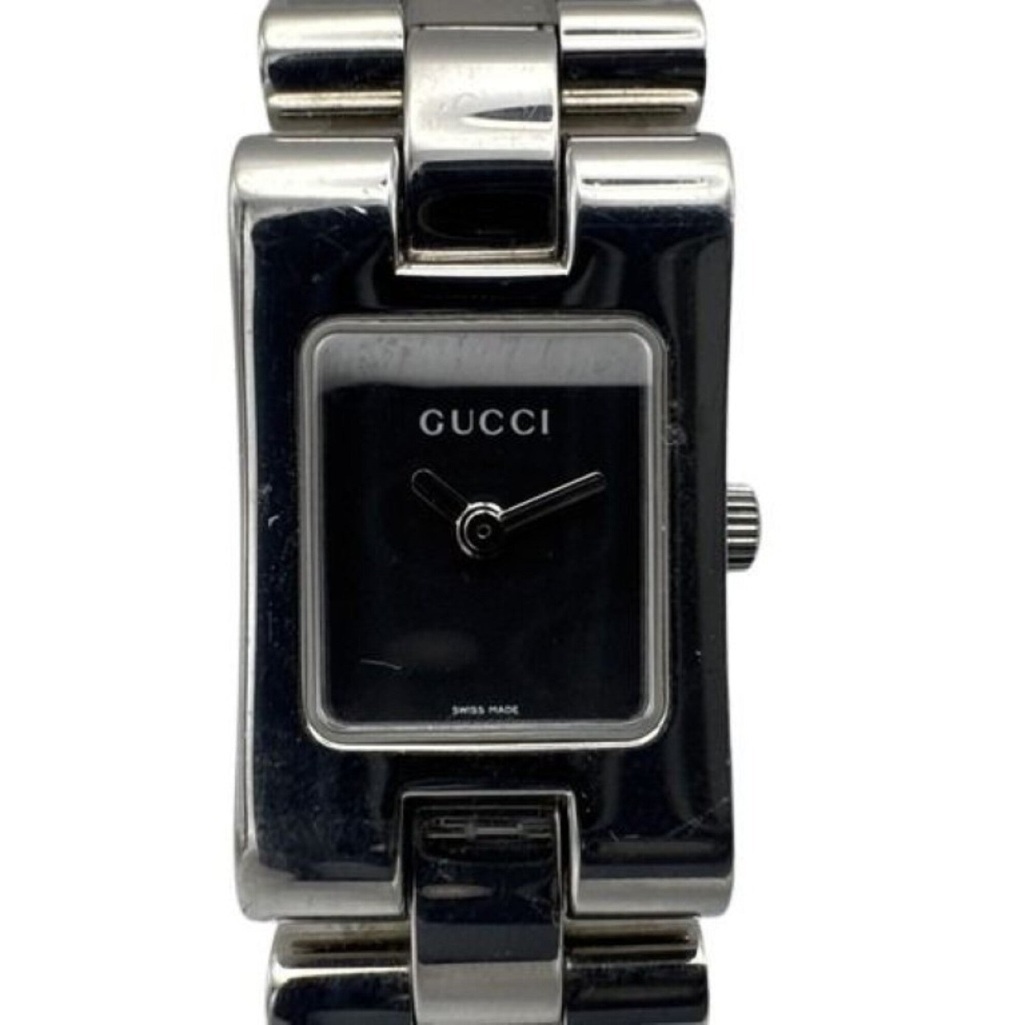 GUCCI Gucci Watch 2305L Black Silver Stainless Steel Women's