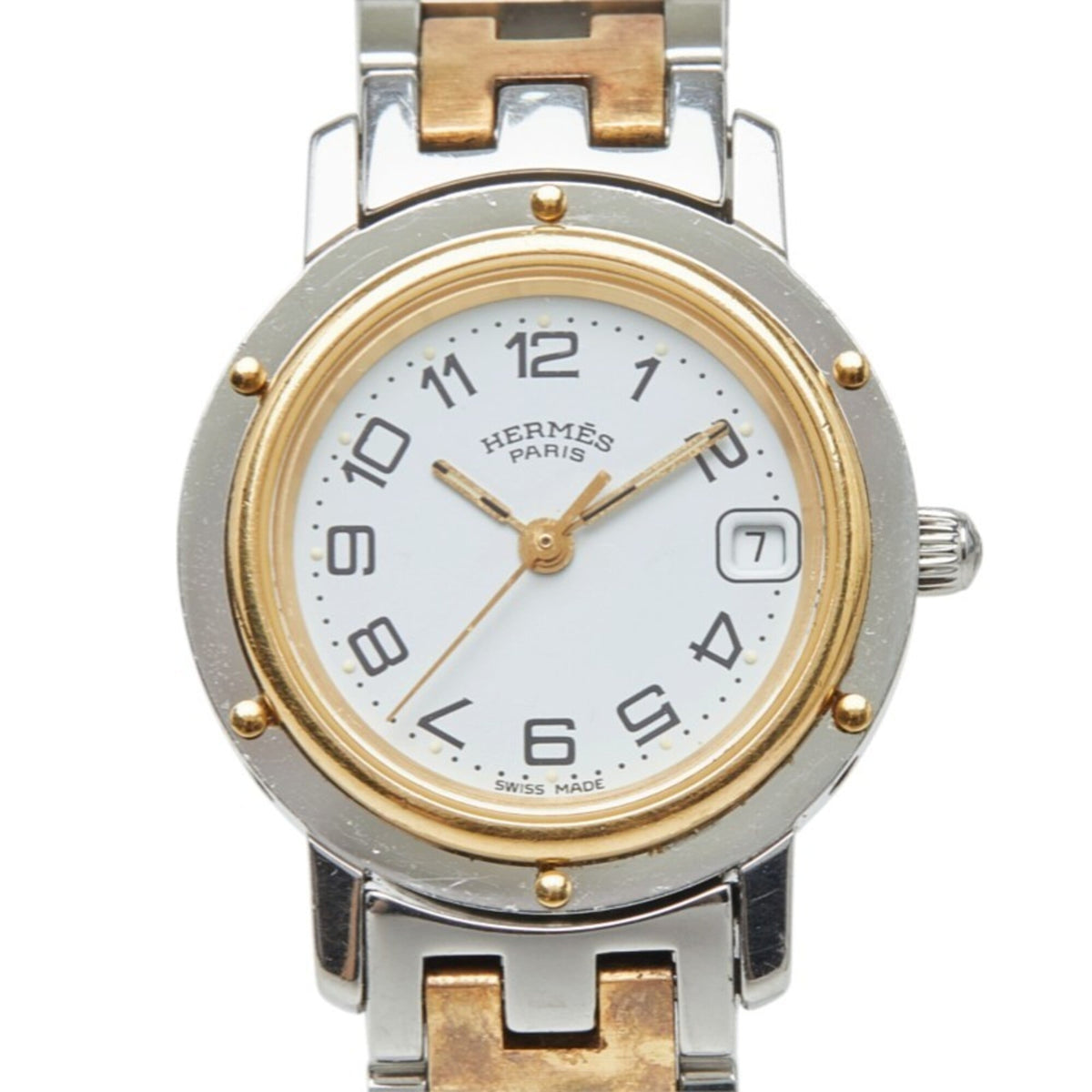 Montre Hermes Clipper CL4.220 Blanc avec cadran de 24 mm