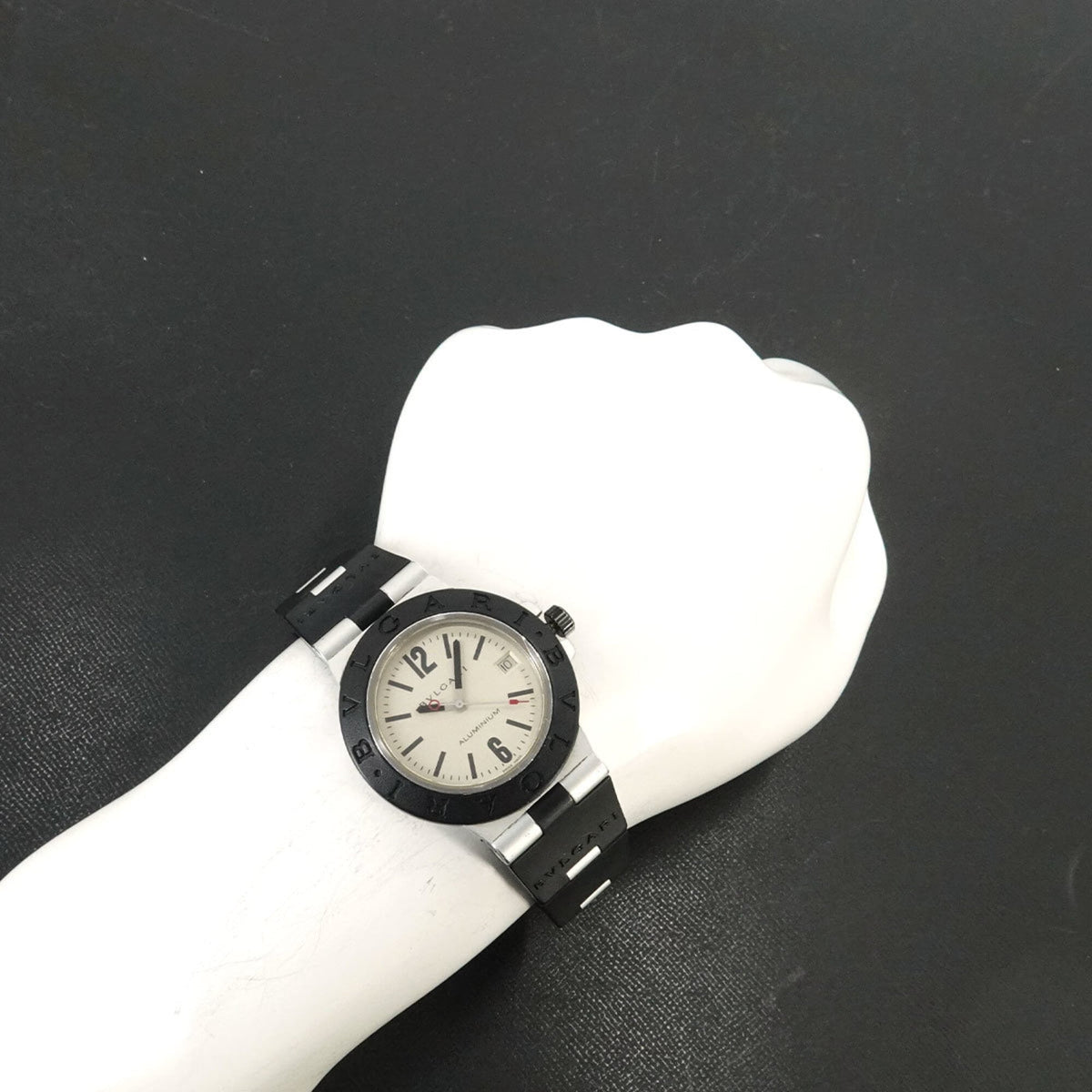 Bulgari Aluminium AL38A Silber Zifferblatt 38 mm Uhr