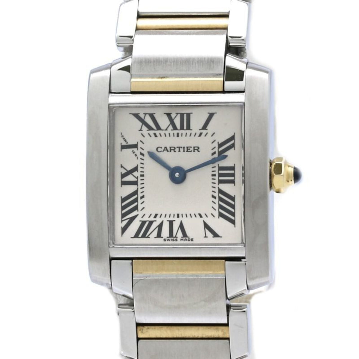 Cartier Tank Française SM W51007Q4 Ivory Dial 20mm Watch