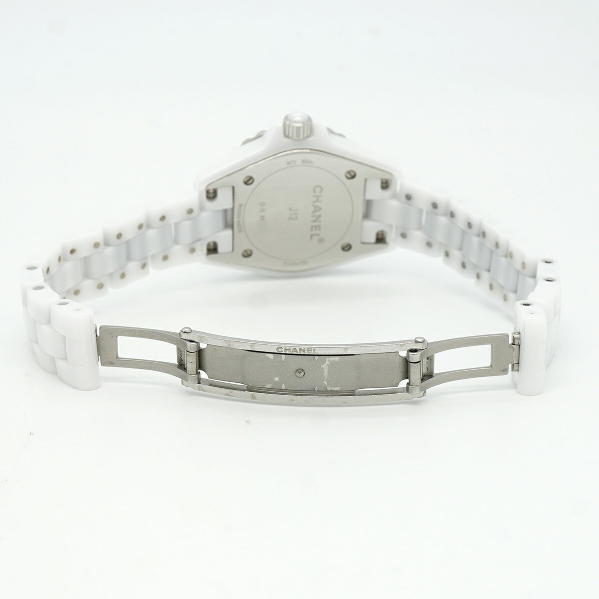 Montre Chanel J12 8P Diamond H2570 Blanc, cadran de 28 mm