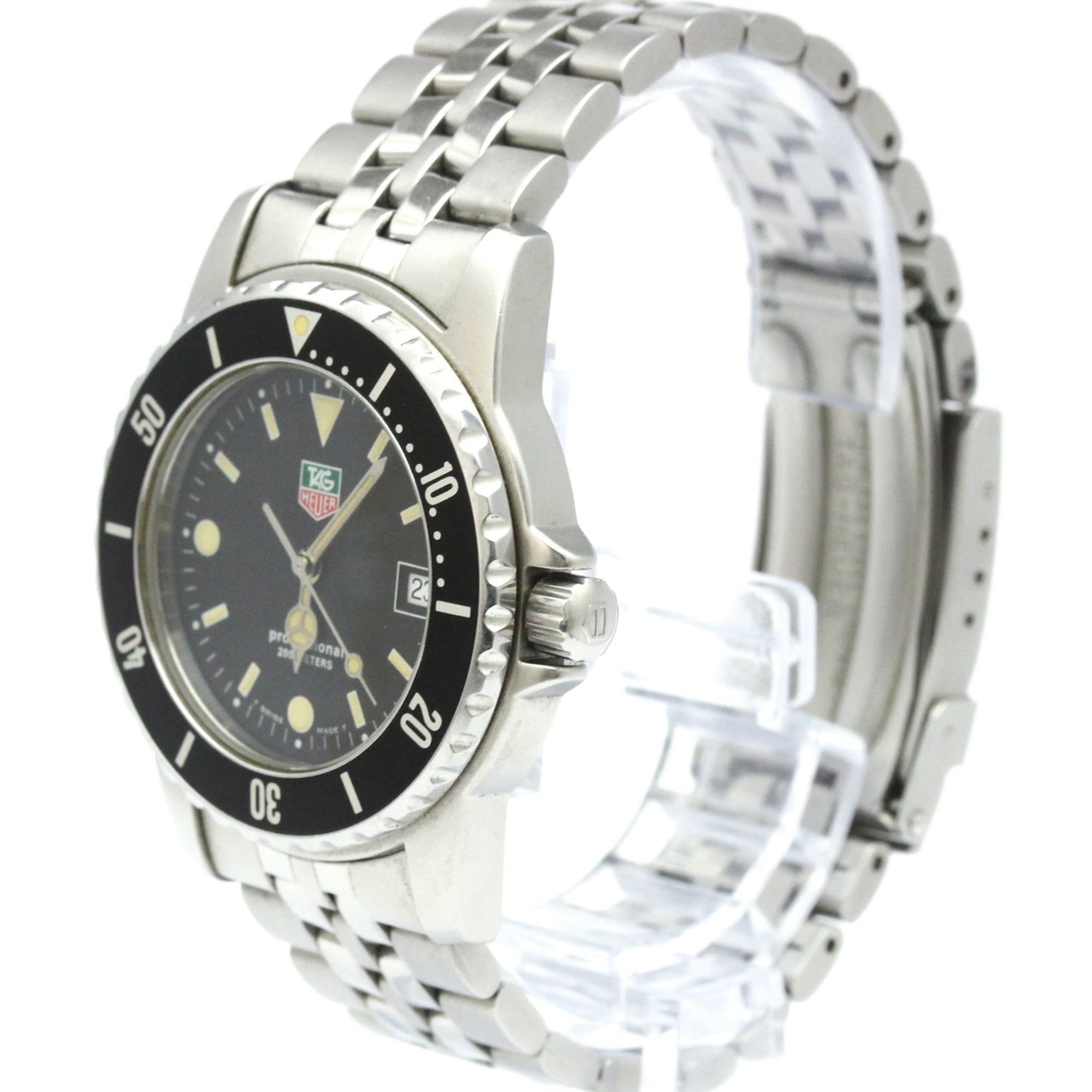 TAG Heuer Professional WD1210 Black Dial 37mm Watch