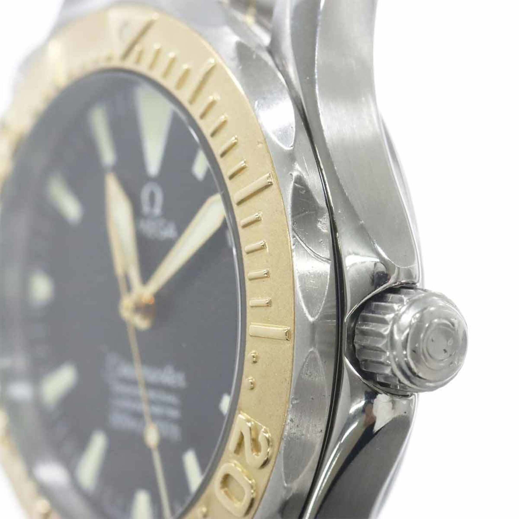Omega Seamaster 300 Professional Two-Tone 2453 50 Boys' Date Black YG Automatic