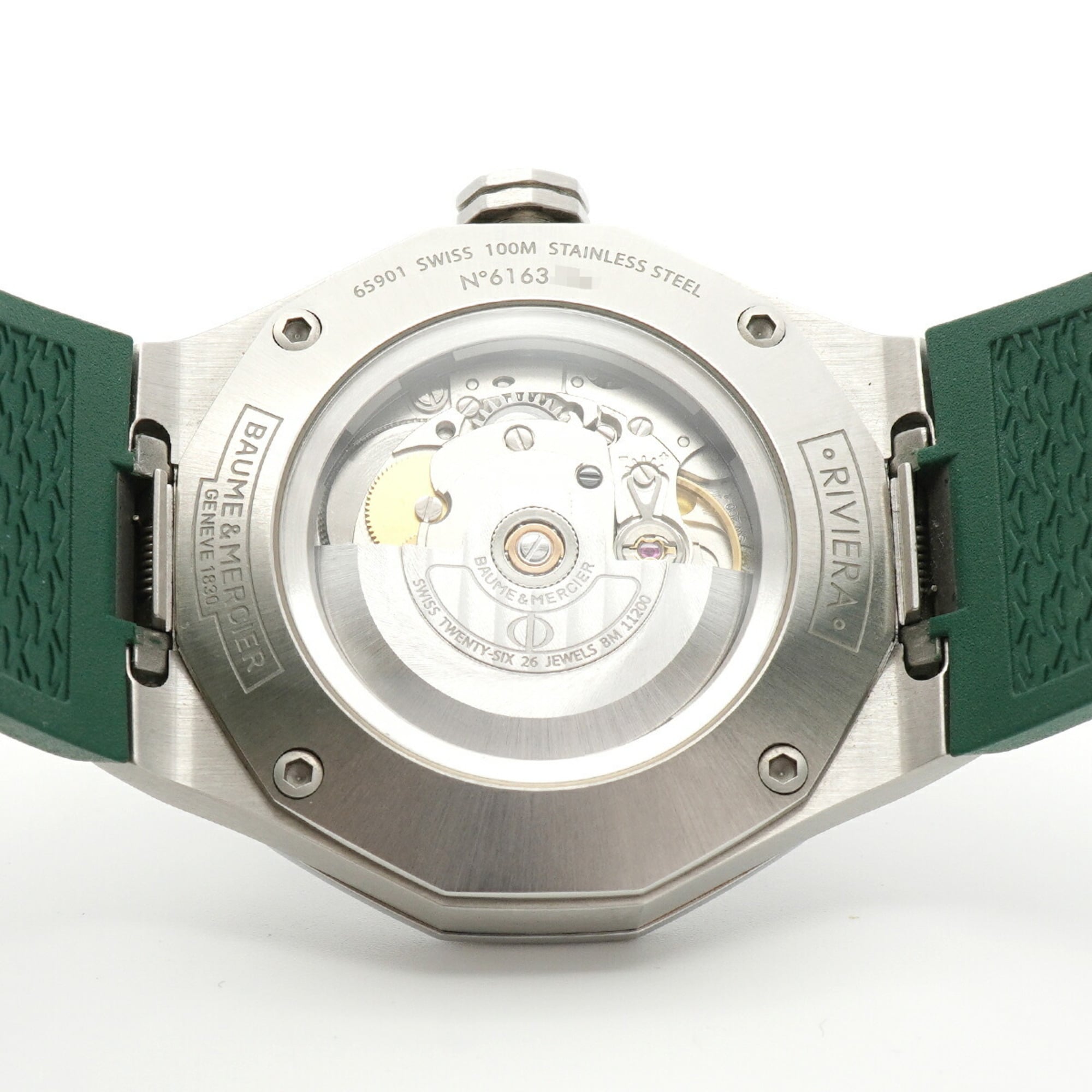 Baume & Mercier Riviera M0A10618 herenhorloge met groene wijzerplaat