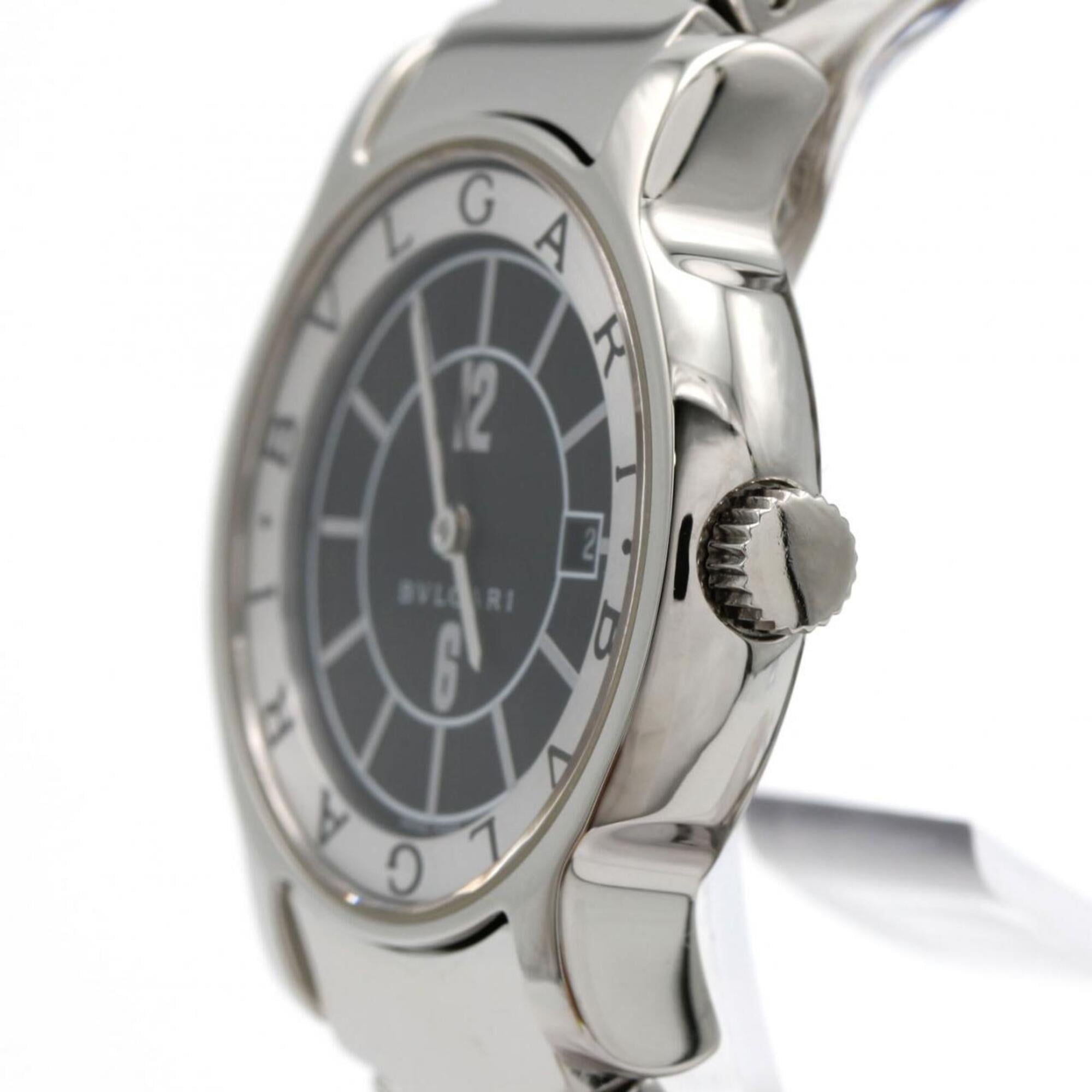 Montre Bulgari Solotempo ST29S ST29BSSD en acier inoxydable Quartz