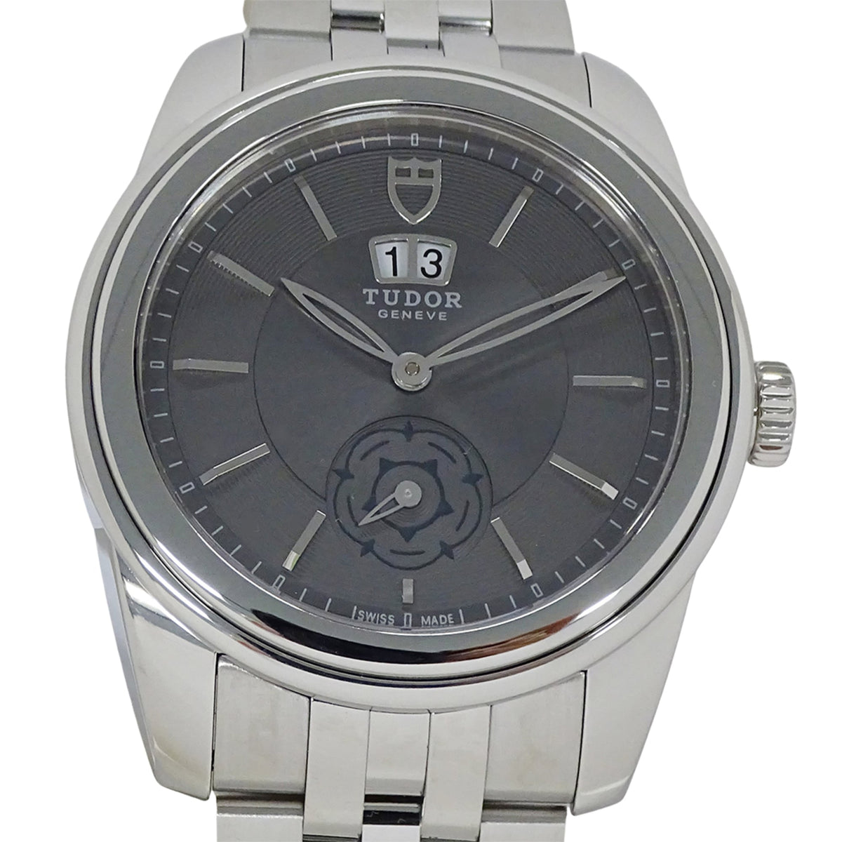 Tudor Glamour Double Date 57000 Gray Dial 42mm Watch