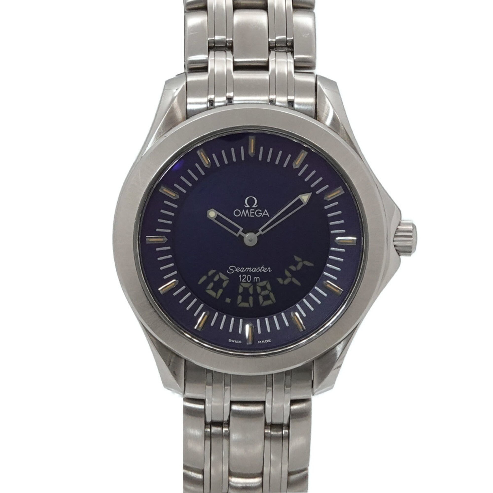 Omega Seamaster 120 Multifunction 2521 81 Men's Watch Navy Date Quartz