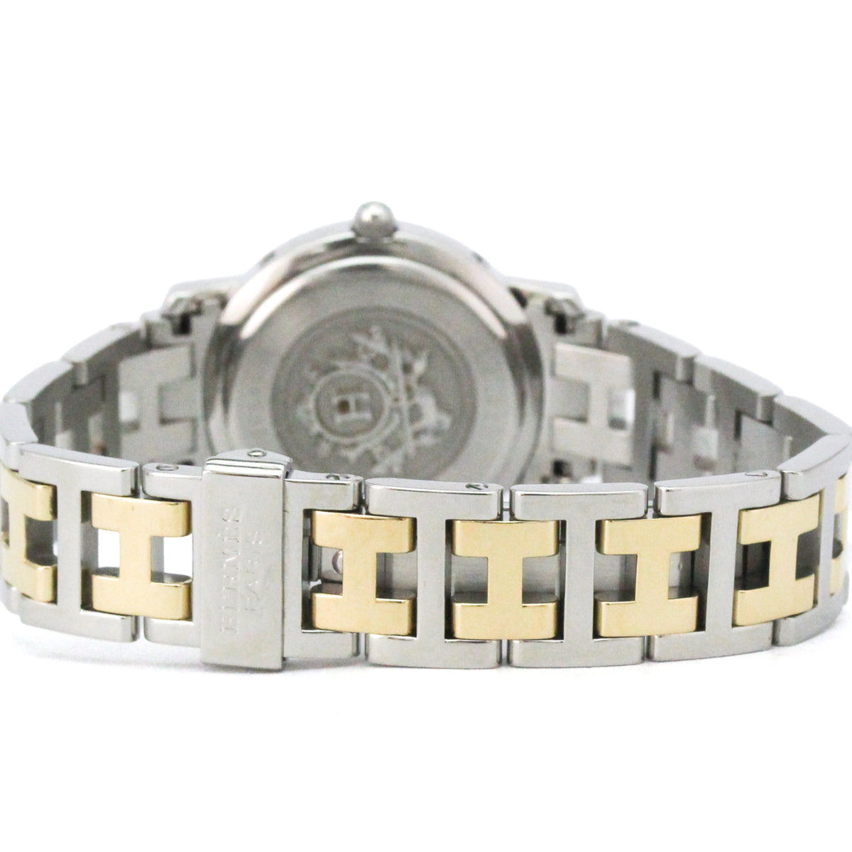 Hermes Clipper CL4.220 Pink shell Dial 24mm Watch