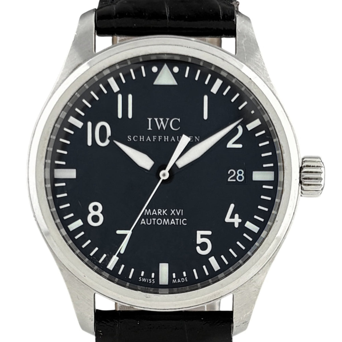 IWC Pilot Mark XVI IW325501 Schwarz Zifferblatt 39mm Uhr