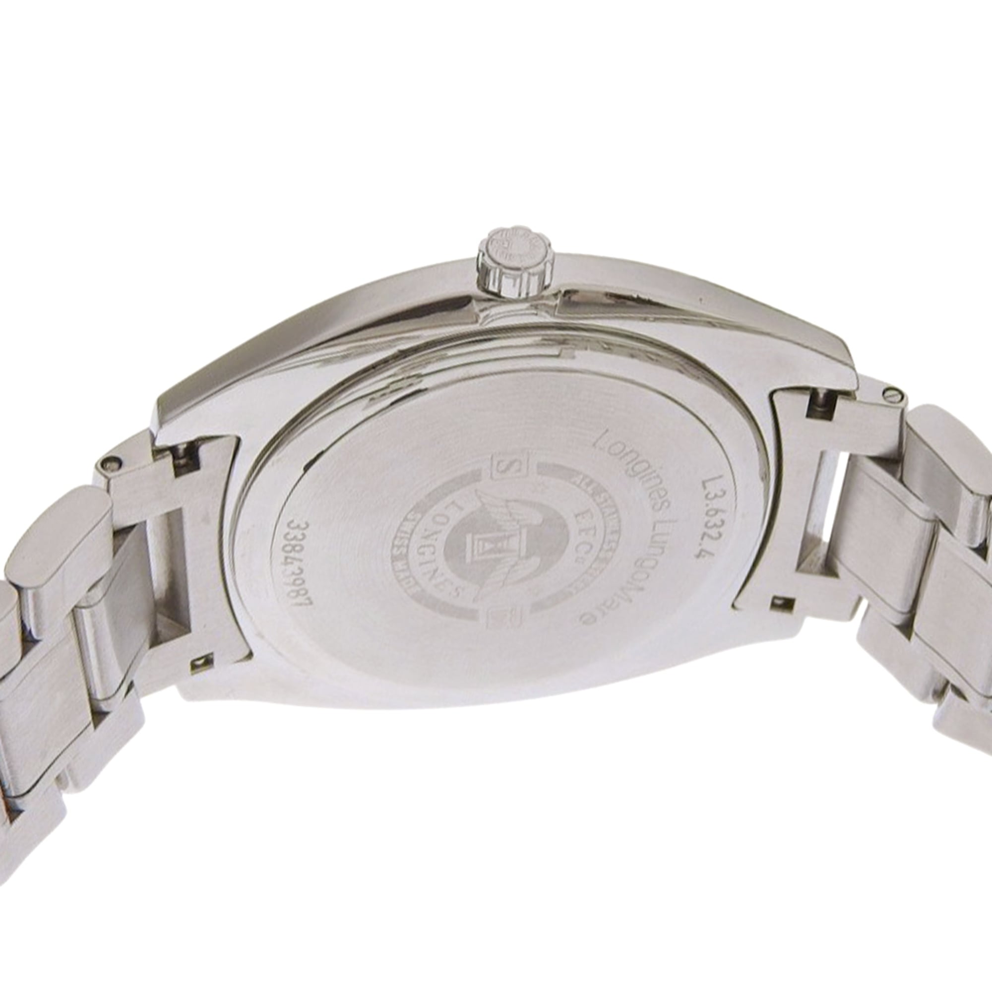Longines Conquest-horloge L3.632.4, roestvrij staal, zilverkleurig, quartz, analoog, witte wijzerplaat, herenhorloge.